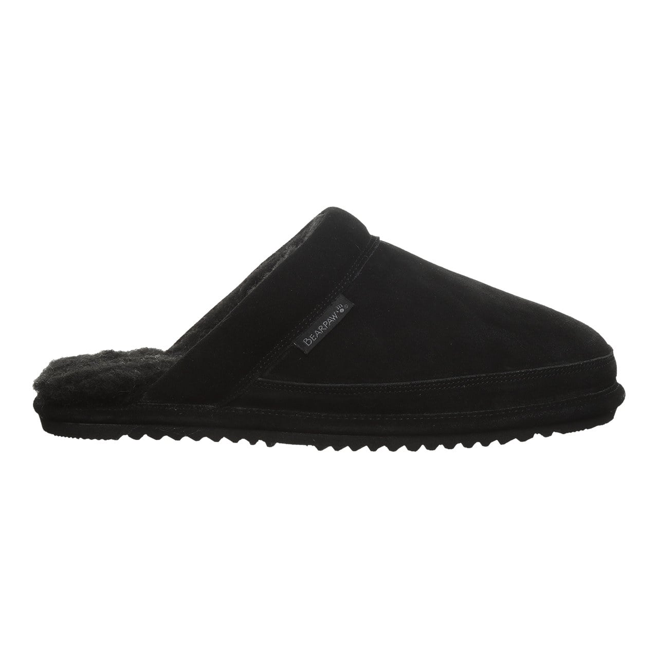 Bearpaw Ezrah Men's Easy-On Slippers - Black - side view 2