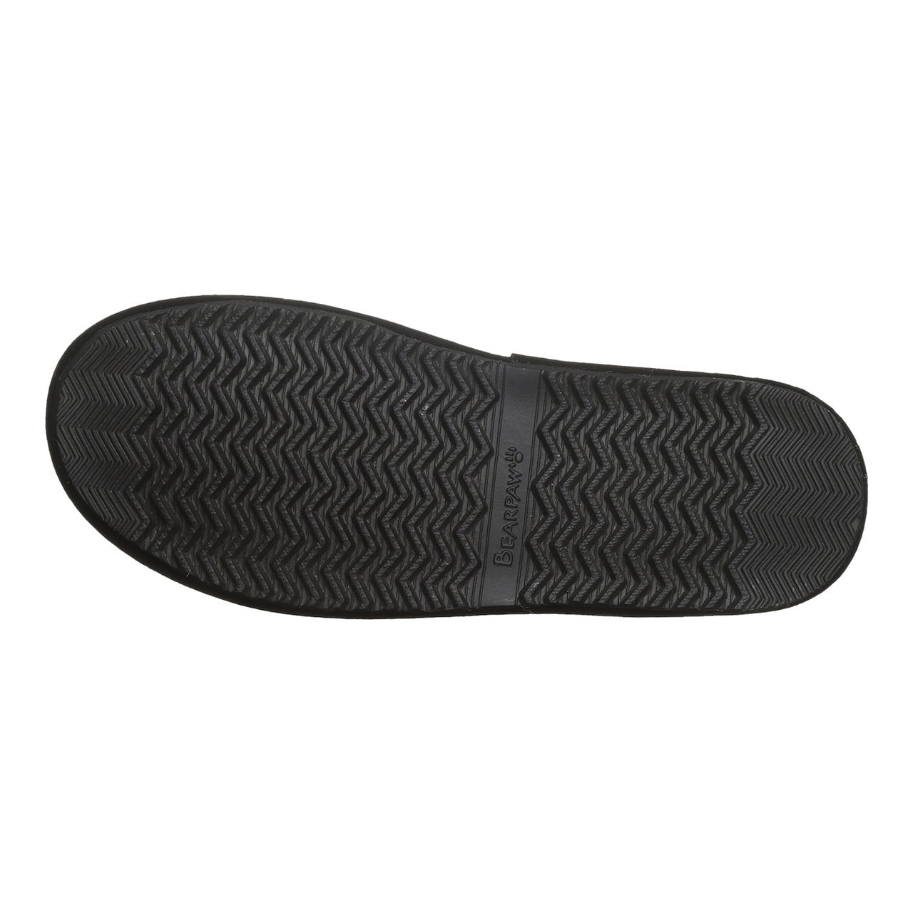 Bearpaw Ezrah Men's Easy-On Slippers - Black - bottom view