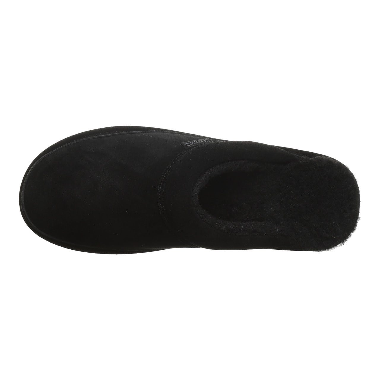 Bearpaw Ezrah Men's Easy-On Slippers - Black - top view