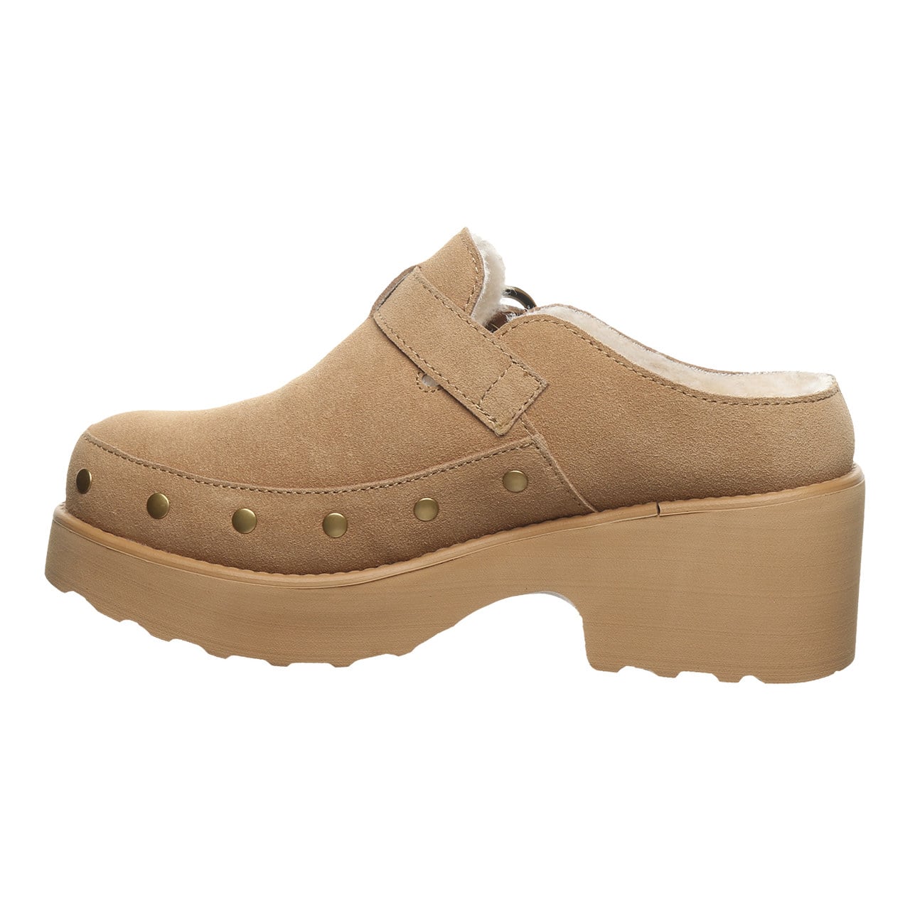 Bearpaw Falyn Women's Slip-On Clogs - Iced Coffee - side view
