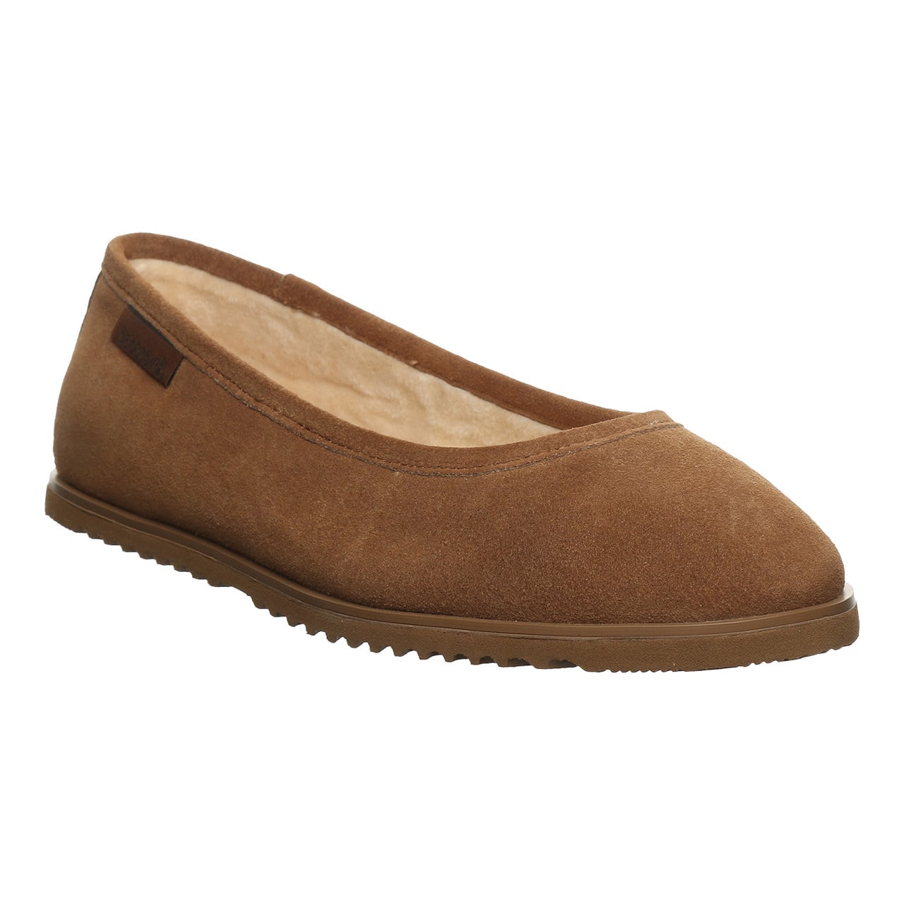 Bearpaw Jazlyn Women's Winter Ballet Flats - Hickory - angle main