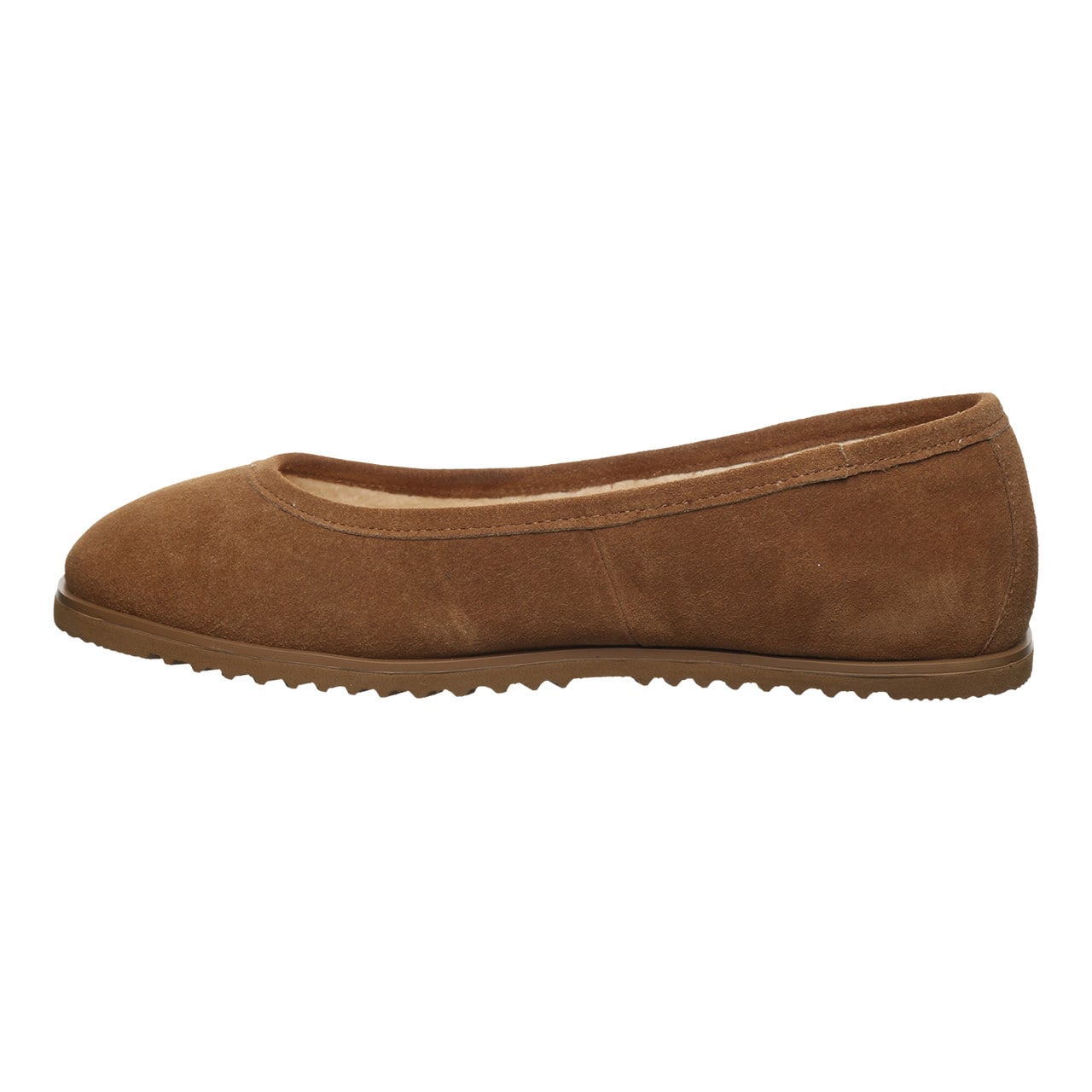 Bearpaw Jazlyn Women's Winter Ballet Flats - Hickory - side view