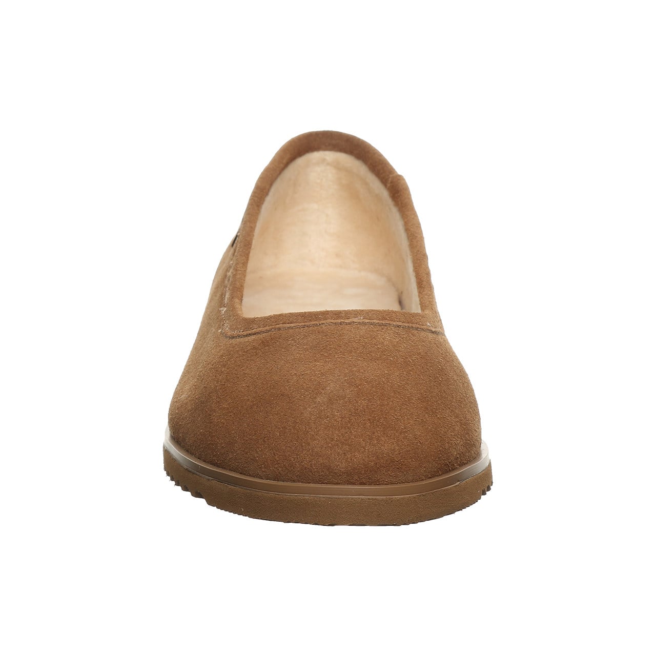 Bearpaw Jazlyn Women's Winter Ballet Flats - Hickory - front view