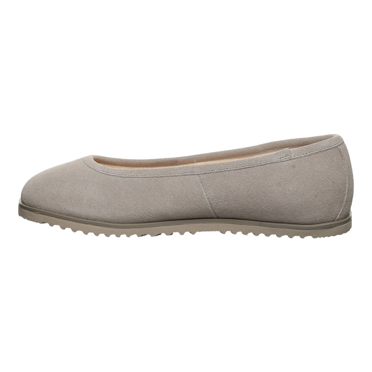 Bearpaw Jazlyn Women's Winter Ballet Flats - Mushroom - side view