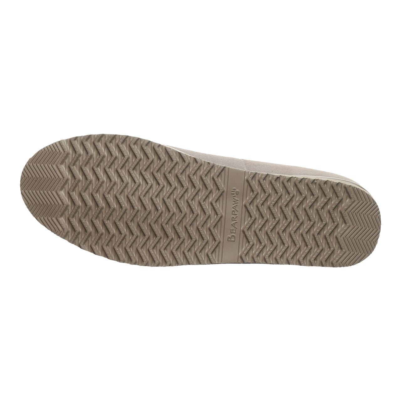 Bearpaw Jazlyn Women's Winter Ballet Flats - Mushroom - bottom view