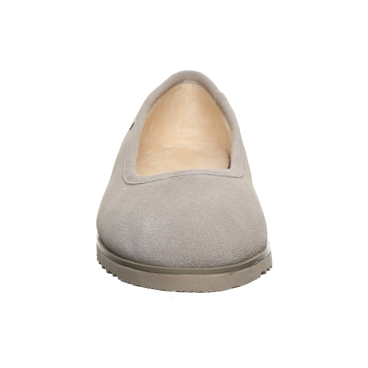 Bearpaw Jazlyn Women's Winter Ballet Flats - Mushroom - front view