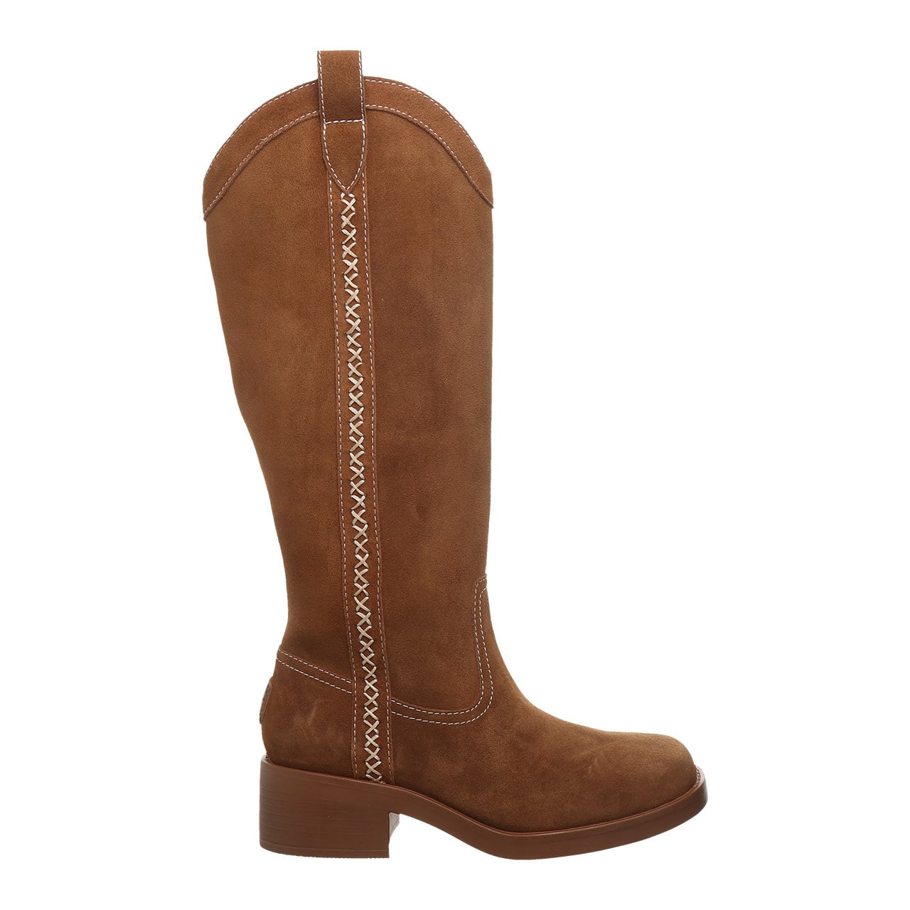 Bearpaw Jessie Women's Western Pull-On Boots - Cinnamon - side view 2