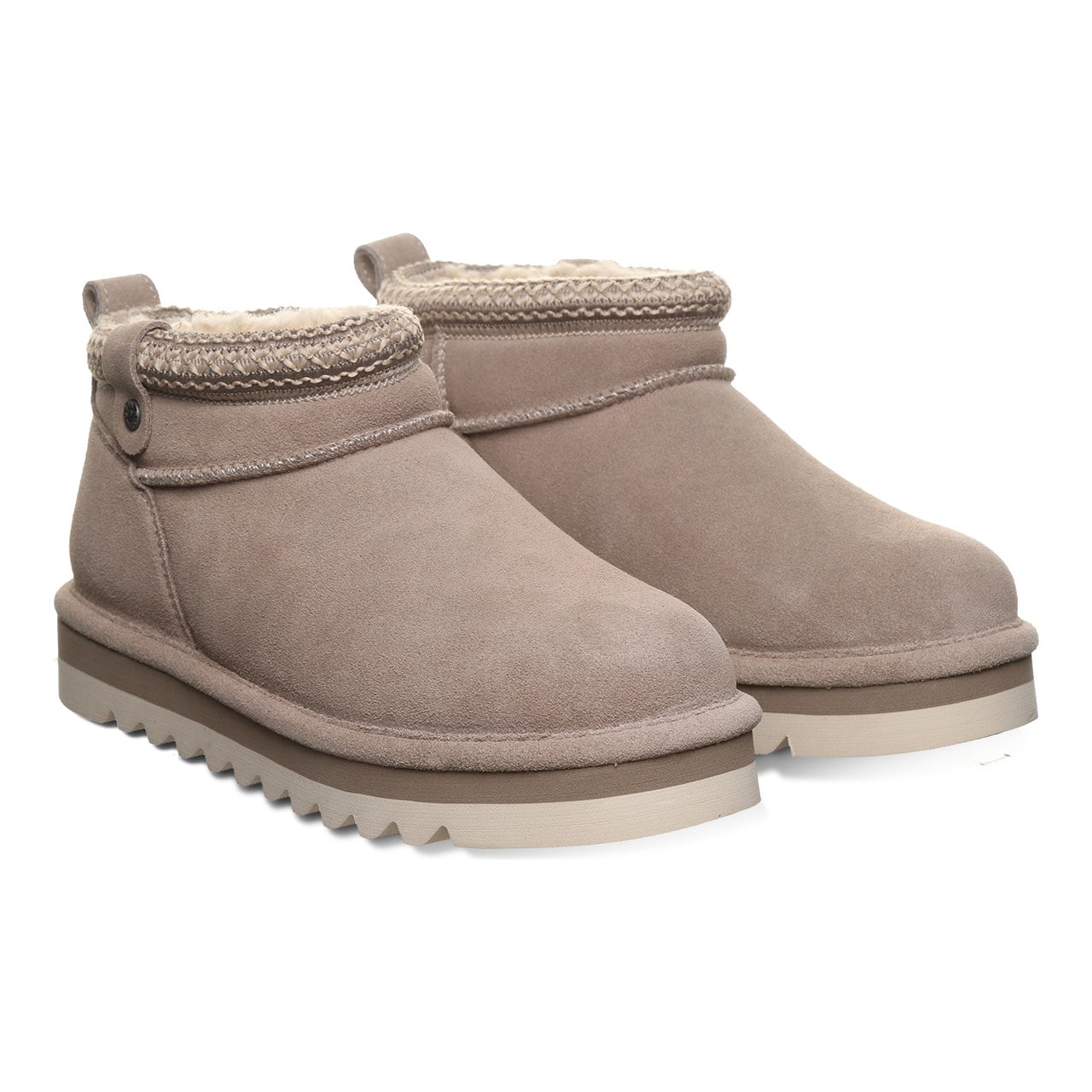 Bearpaw Langly Women's Pull-On Boots - Stone - pair view