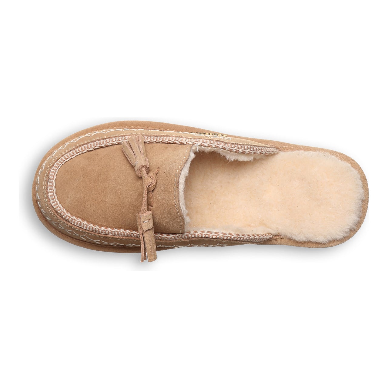 Bearpaw Leona Women's Cozy Slip-On Slippers - Toffee - top view