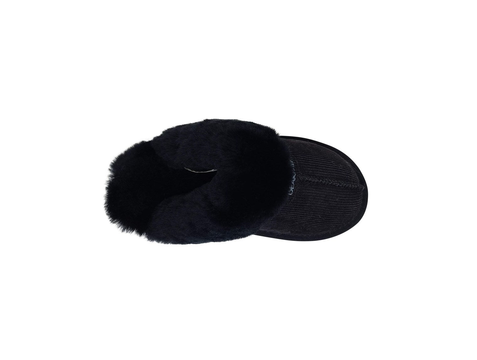 Bearpaw Loki II 2 - Women's Sheepskin Slippers - loki Black Corduroy 05 top