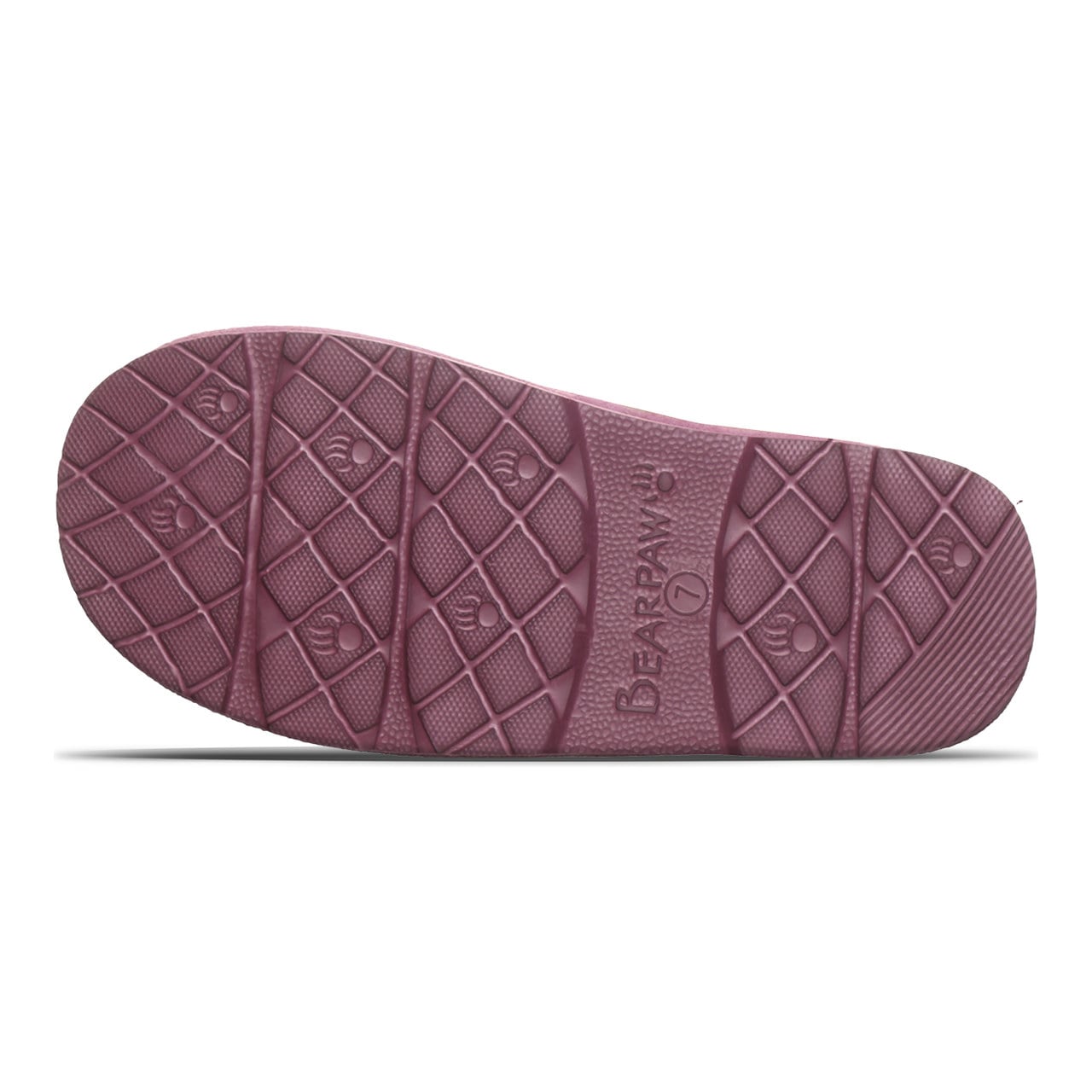 Bearpaw Loki Ii Women's Indoor/outdoor Slippers - Rose Mauve - bottom view