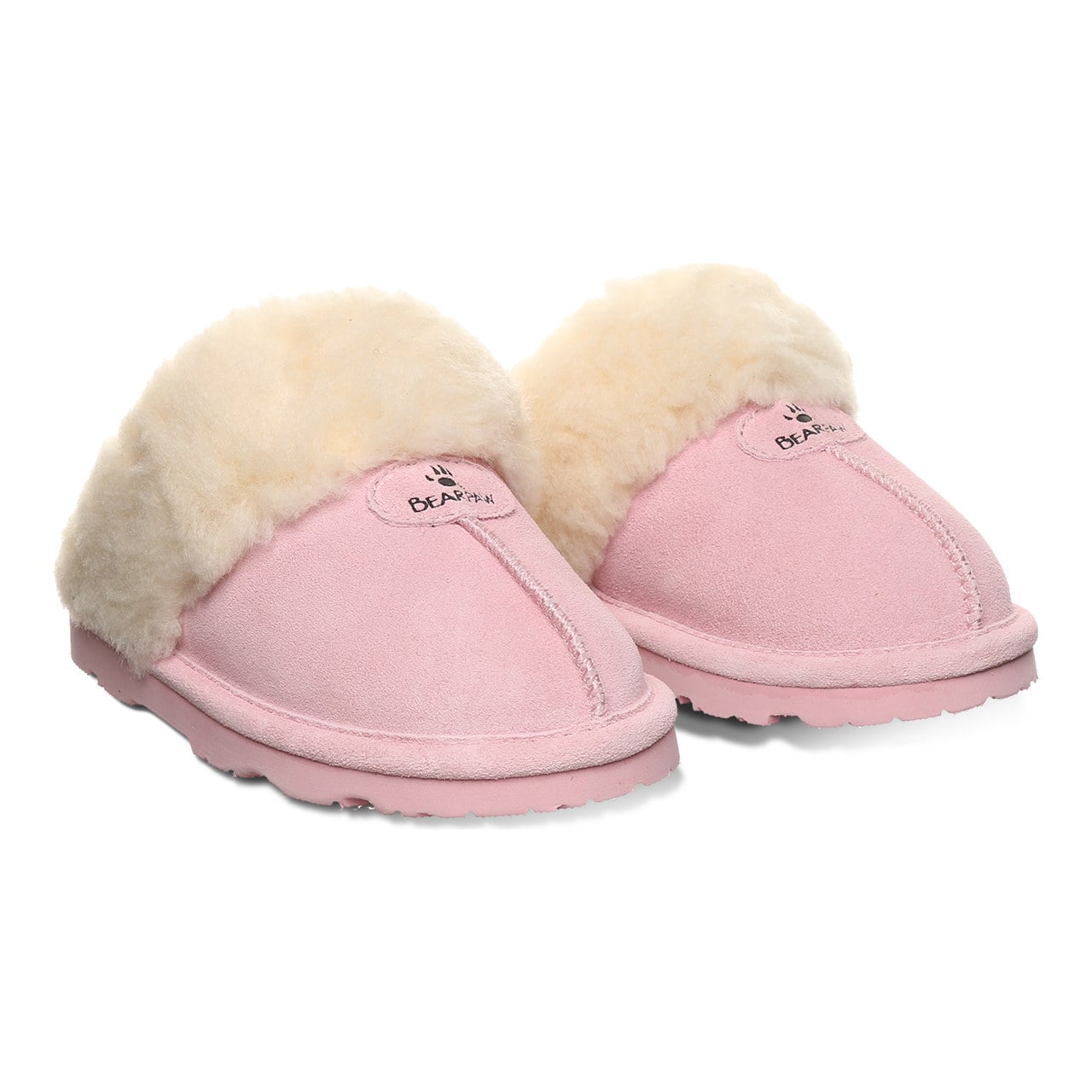 Bearpaw Loki Youth Youth's Indoor/outdoor Slippers - 671y - Pink Lemonade - pair view