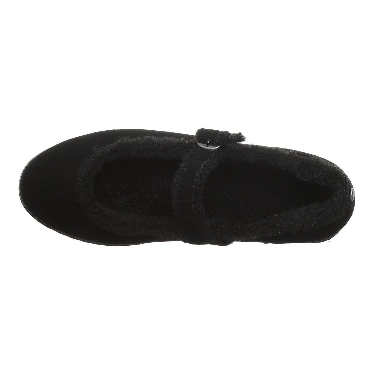 Bearpaw Lou Lou Women's Cozy Mary Jane Shoes - Black - top view