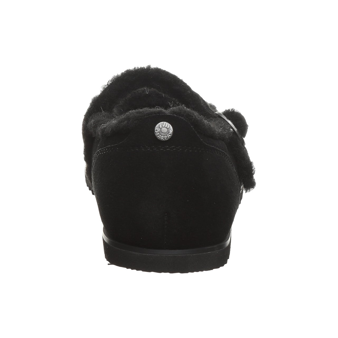 Bearpaw Lou Lou Women's Cozy Mary Jane Shoes - Black - back view