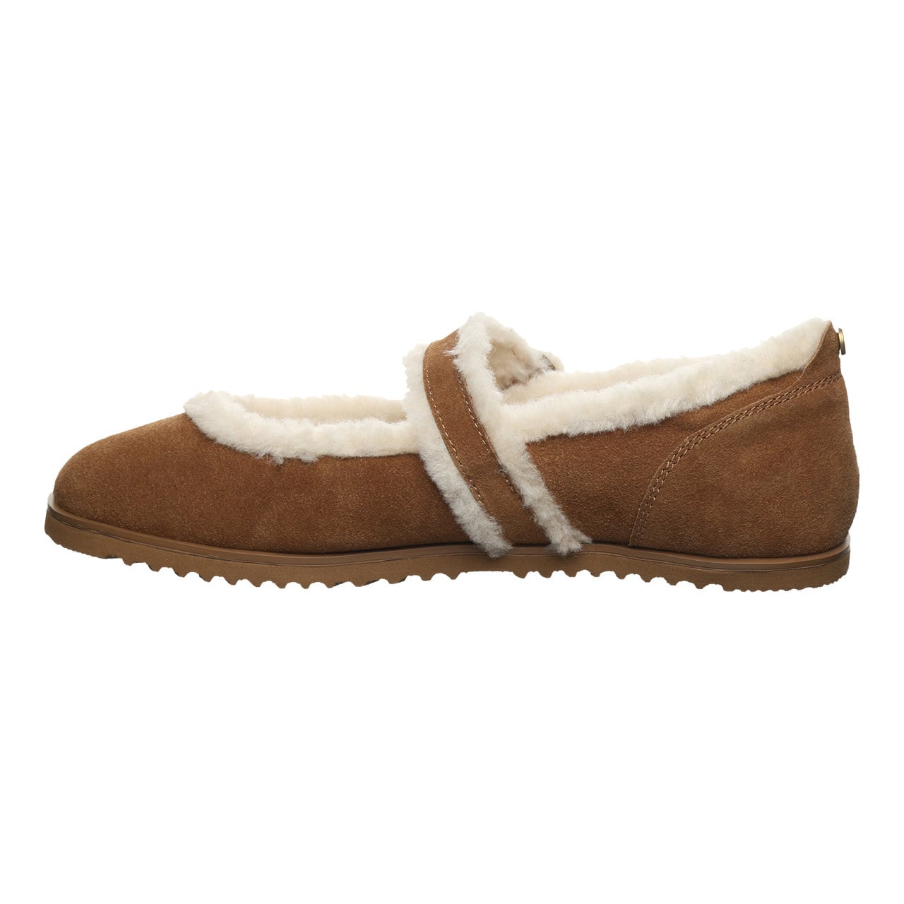Bearpaw Lou Lou Women's Cozy Mary Jane Shoes - Hickory - side view