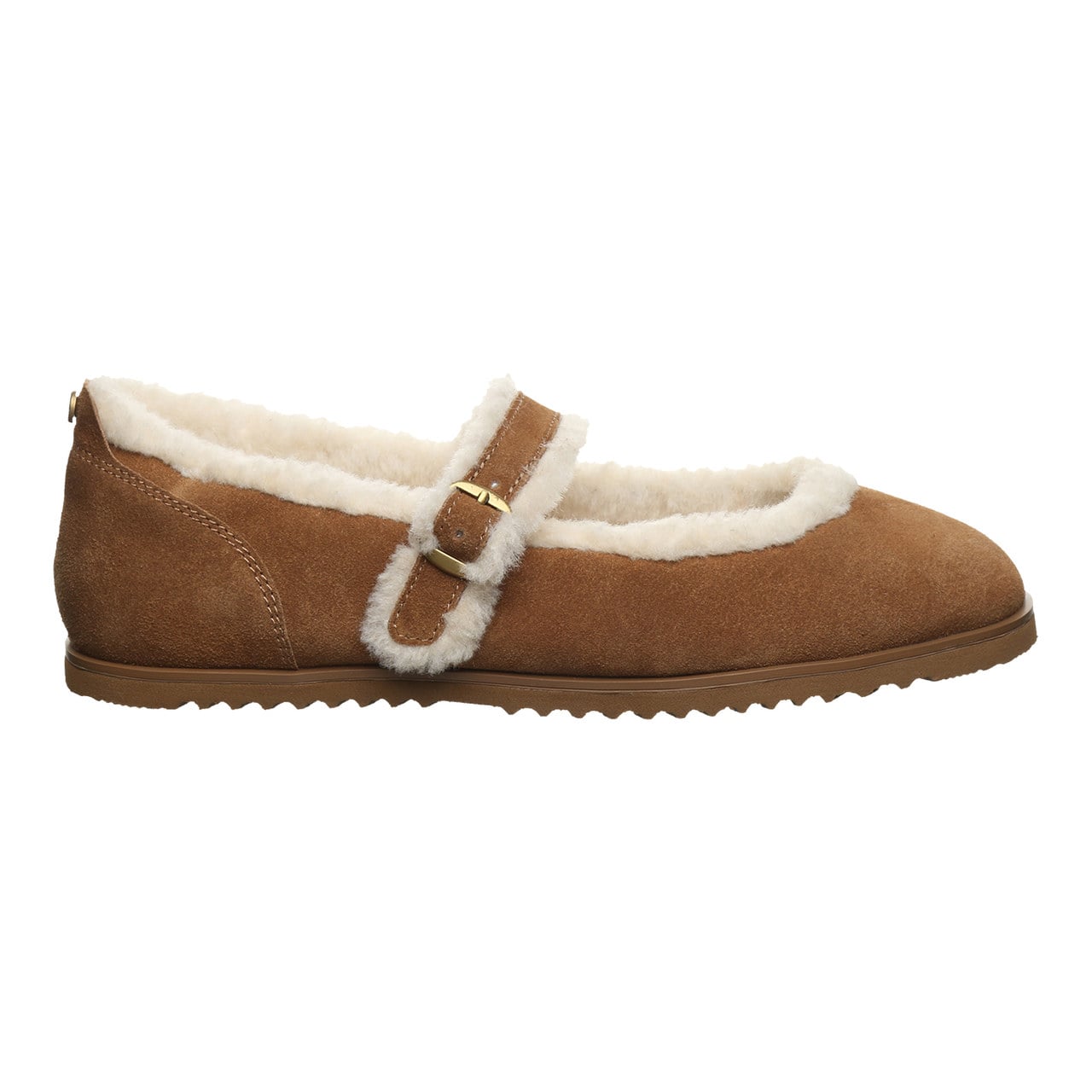 Bearpaw Lou Lou Women's Cozy Mary Jane Shoes - Hickory - side view 2
