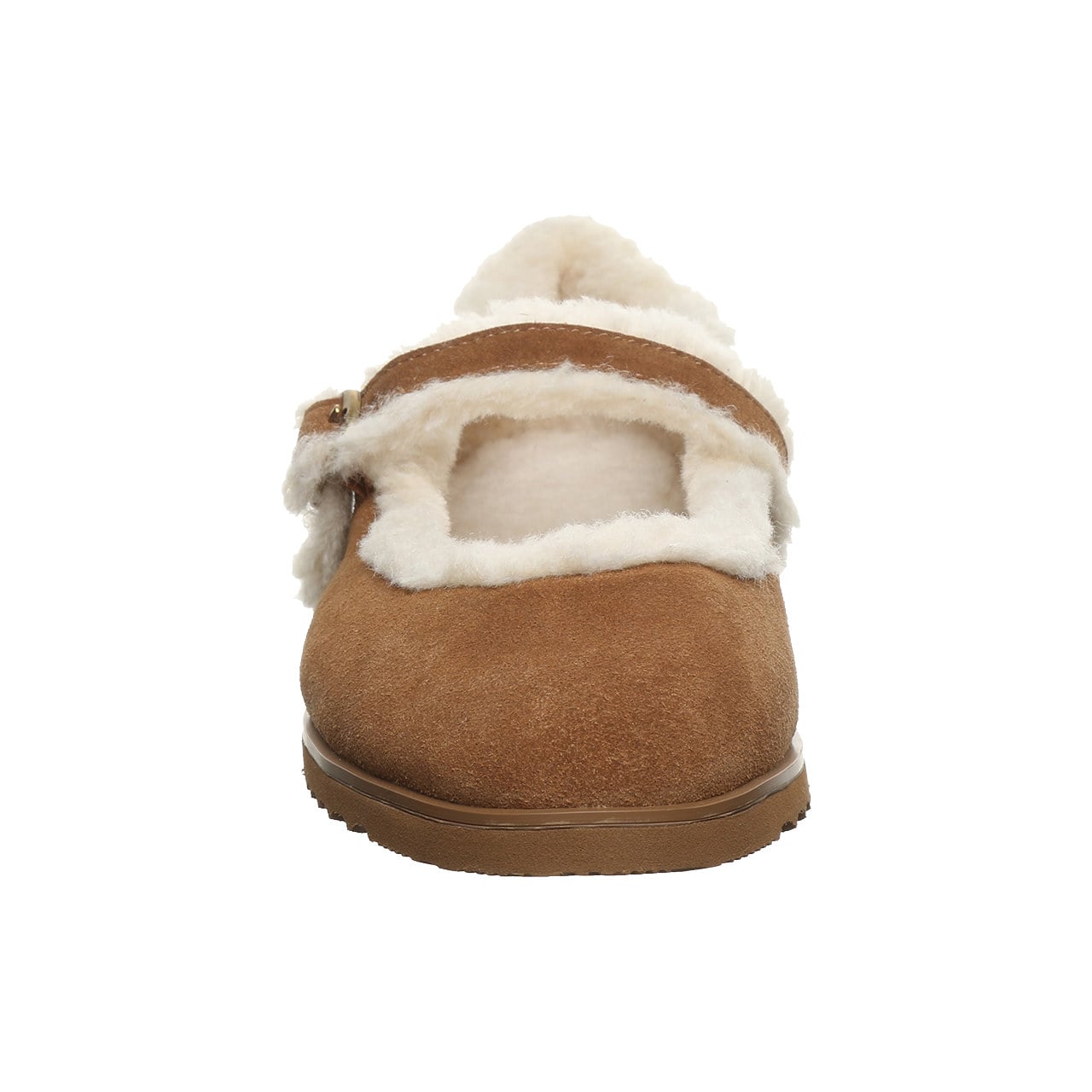 Bearpaw Lou Lou Women's Cozy Mary Jane Shoes - Hickory - front view