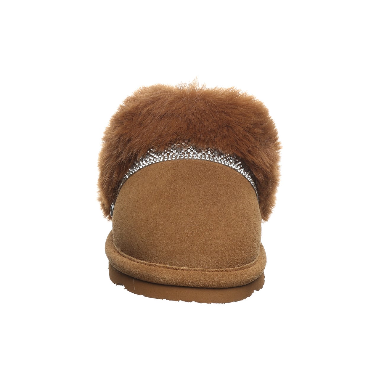 Bearpaw Pyper Youth Sparkly Slippers - Hickory - front view
