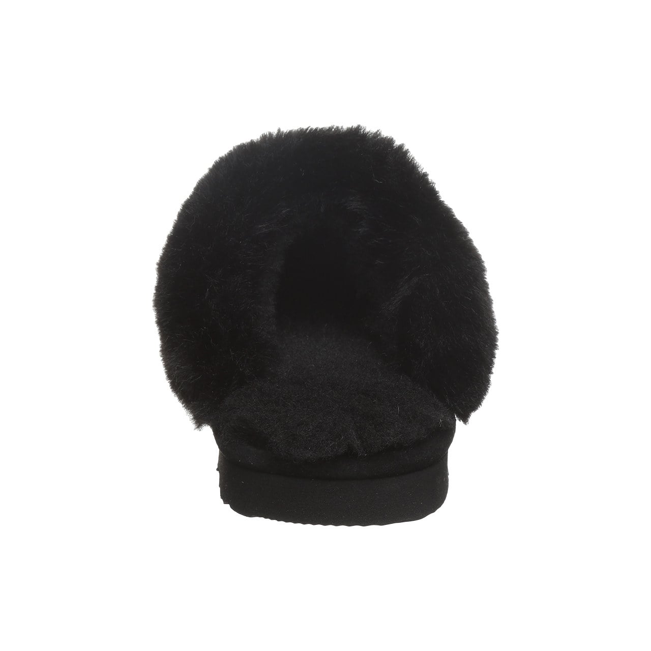 Bearpaw Rumie Cable Knit Women's Easy On/Off Slippers - Black - back view