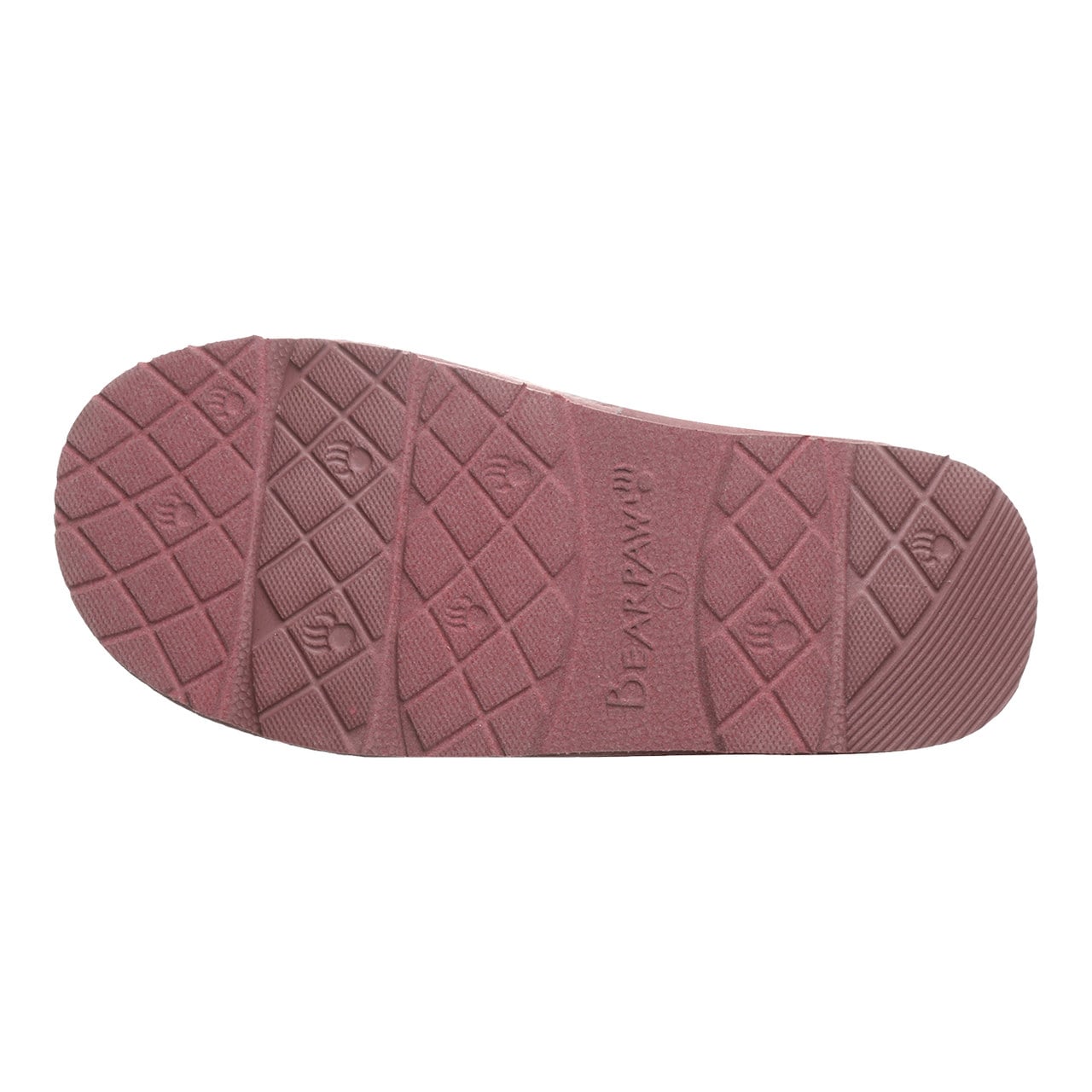 Bearpaw Rumie Cable Knit Women's Easy On/Off Slippers - Peony - bottom view