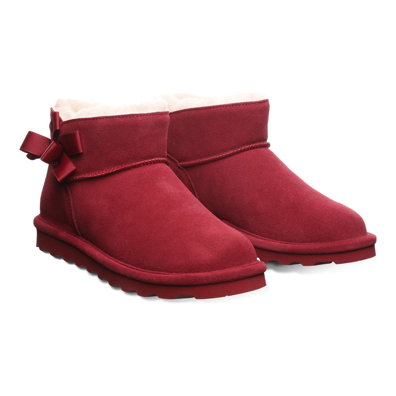 Bearpaw Saige Women's Everyday Style Boots - Cranberry - pair view