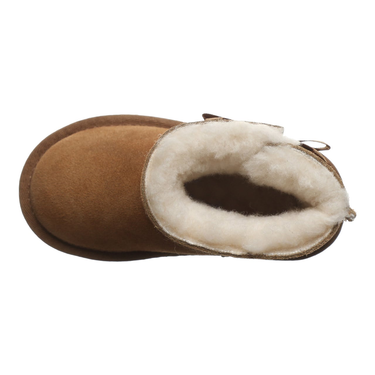 Bearpaw Saige Toddler Cozy Pull-On Boots - Hickory - top view