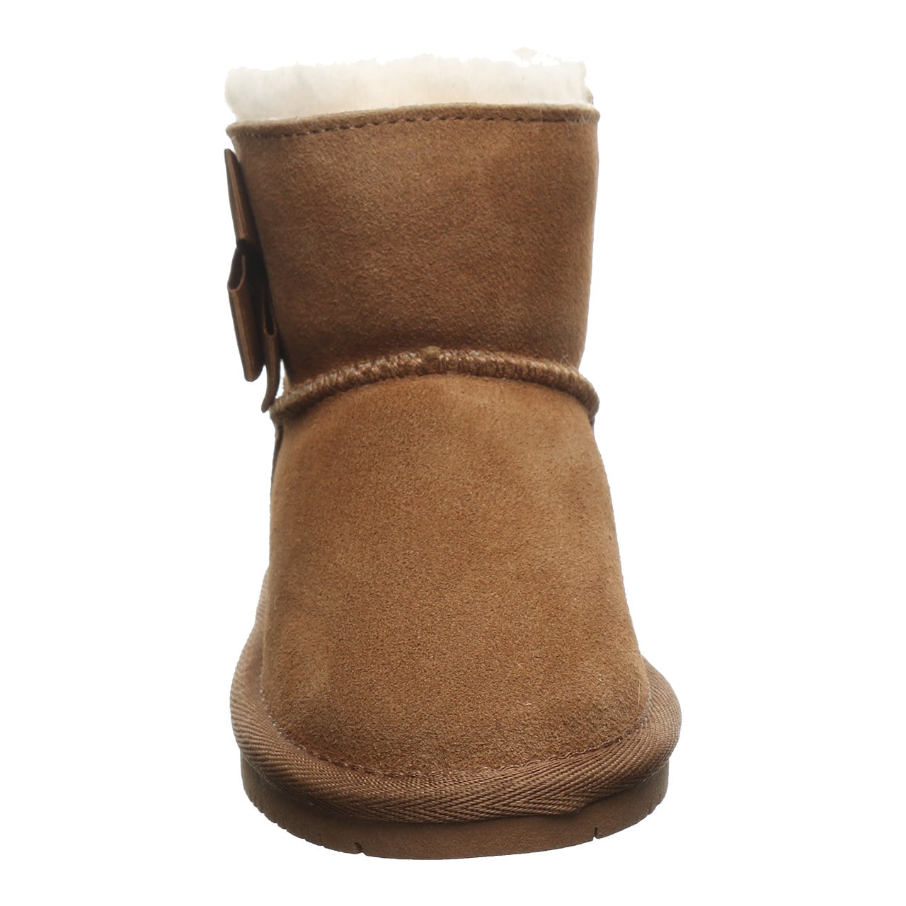 Bearpaw Saige Toddler Cozy Pull-On Boots - Hickory - front view