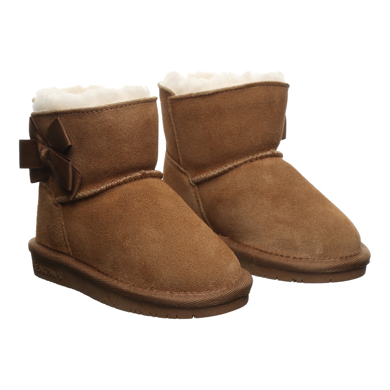 Bearpaw Saige Toddler Cozy Pull-On Boots - Hickory - pair view