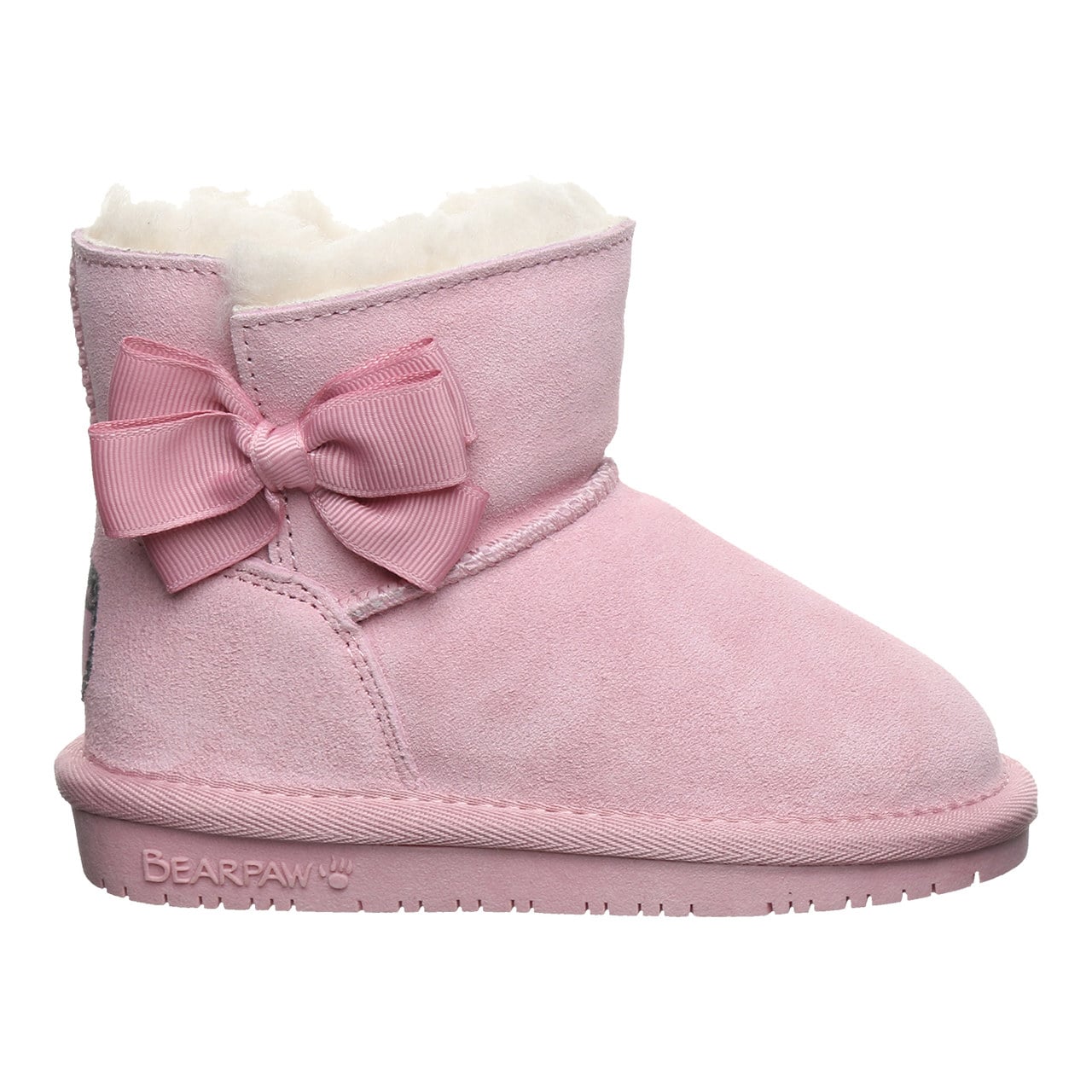 Bearpaw Saige Toddler Cozy Pull-On Boots - Pink Lemonade - side view 2