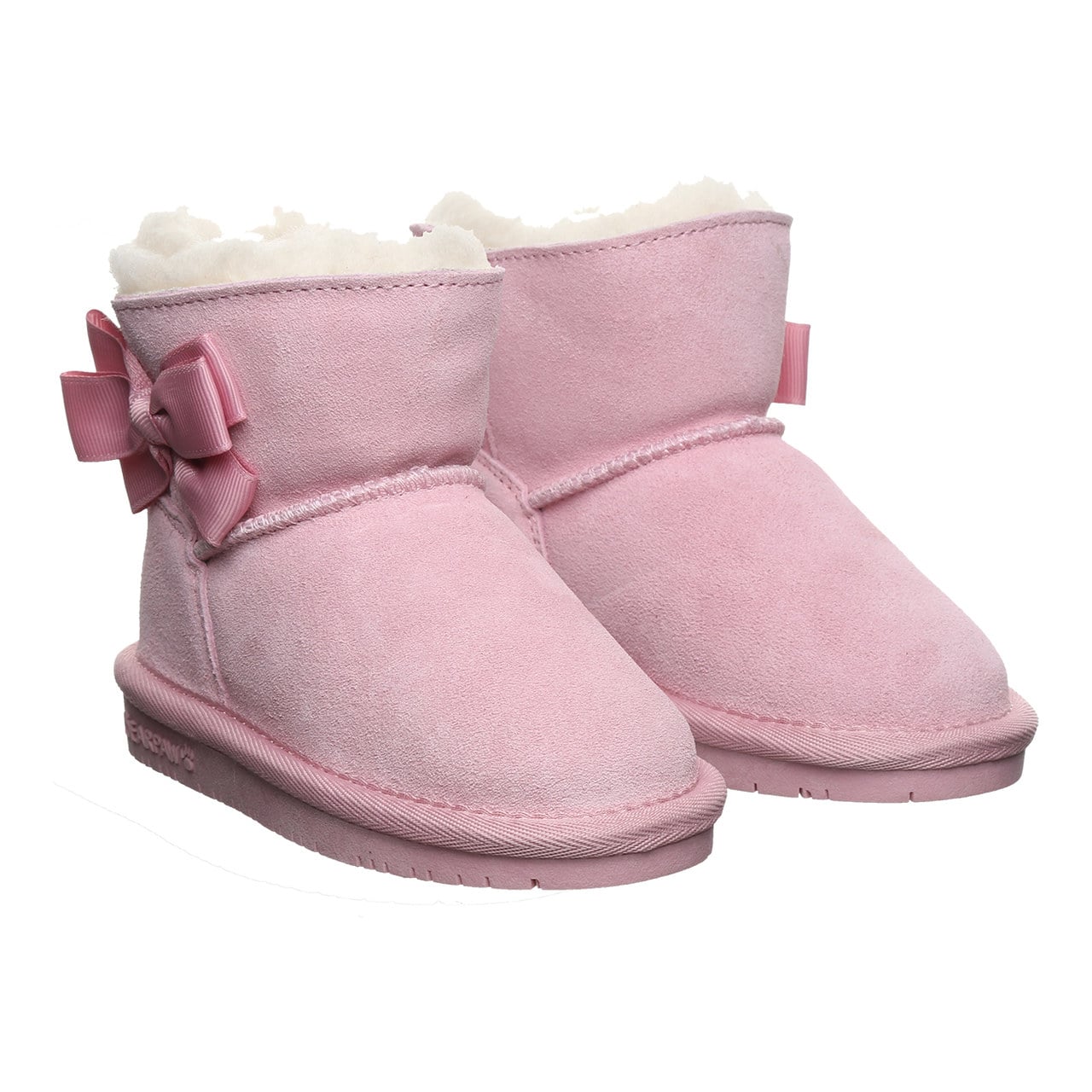 Bearpaw Saige Toddler Cozy Pull-On Boots - Pink Lemonade - pair view