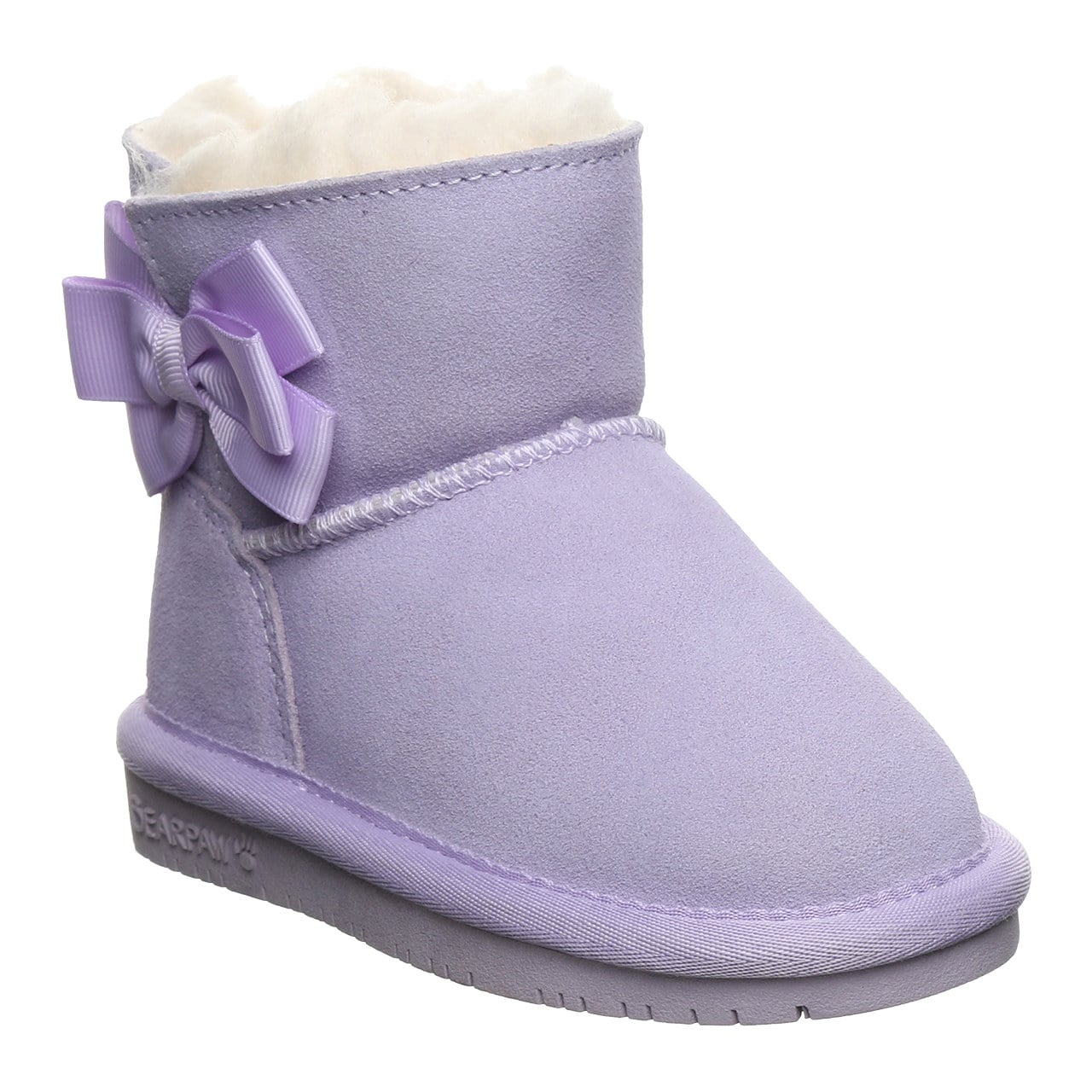Bearpaw Saige Toddler Cozy Pull-On Boots - Washed Lavender - angle main