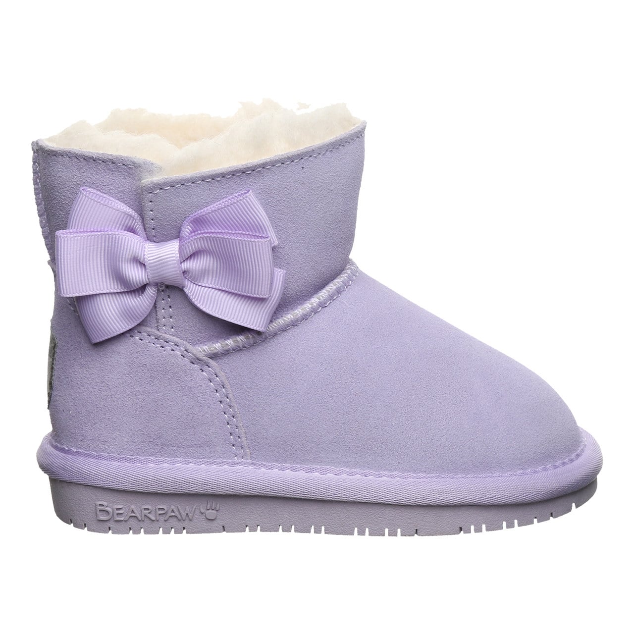 Bearpaw Saige Toddler Cozy Pull-On Boots - Washed Lavender - side view 2