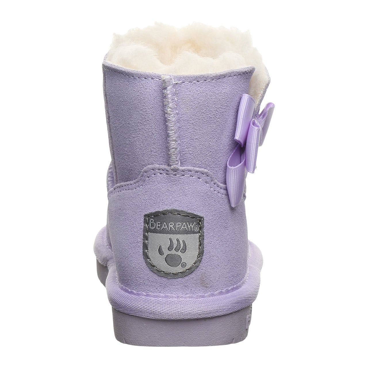 Bearpaw Saige Toddler Cozy Pull-On Boots - Washed Lavender - back view