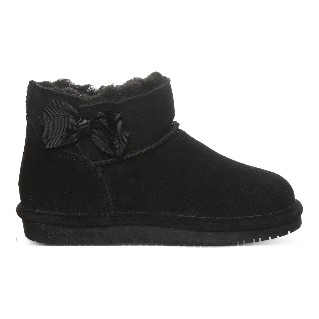 Bearpaw Saige Youth Pull-On Boots - Black - side view 2