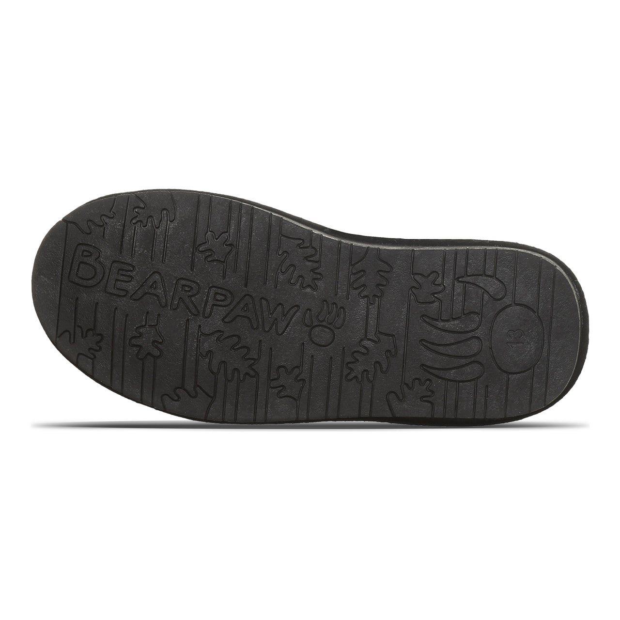 Bearpaw Saige Youth Pull-On Boots - Black - bottom view