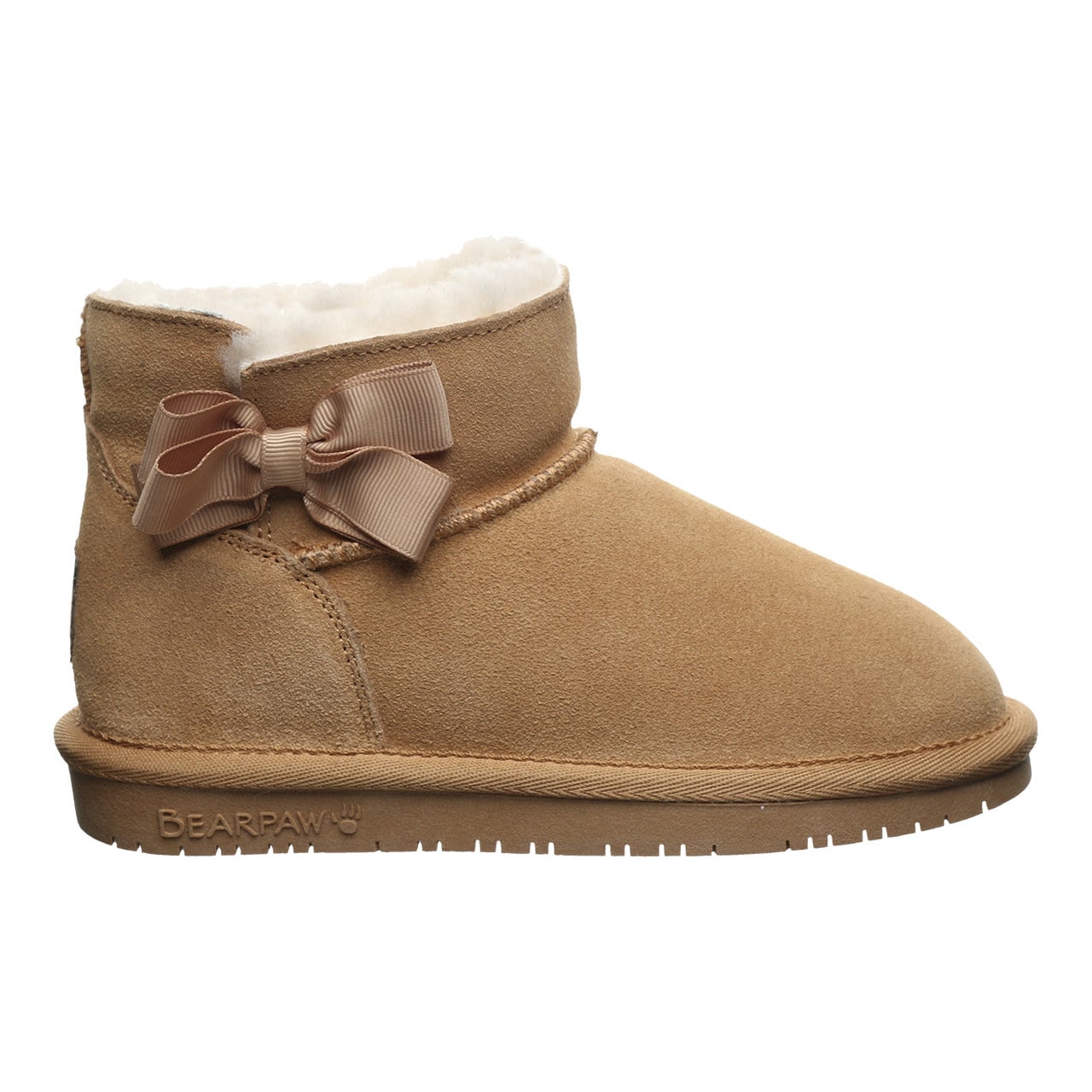 Bearpaw Saige Youth Pull-On Boots - Iced Coffee - side view 2