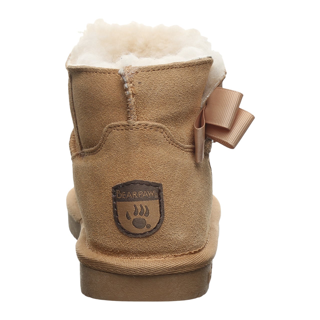 Bearpaw Saige Youth Pull-On Boots - Iced Coffee - back view