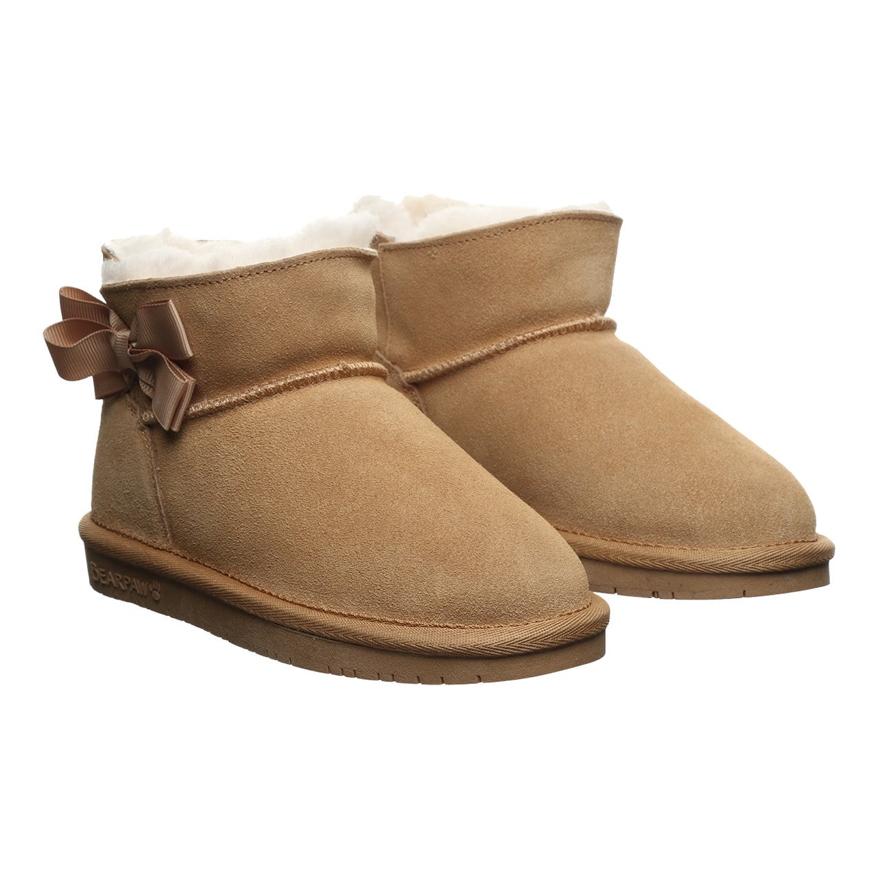 Bearpaw Saige Youth Pull-On Boots - Iced Coffee - pair view