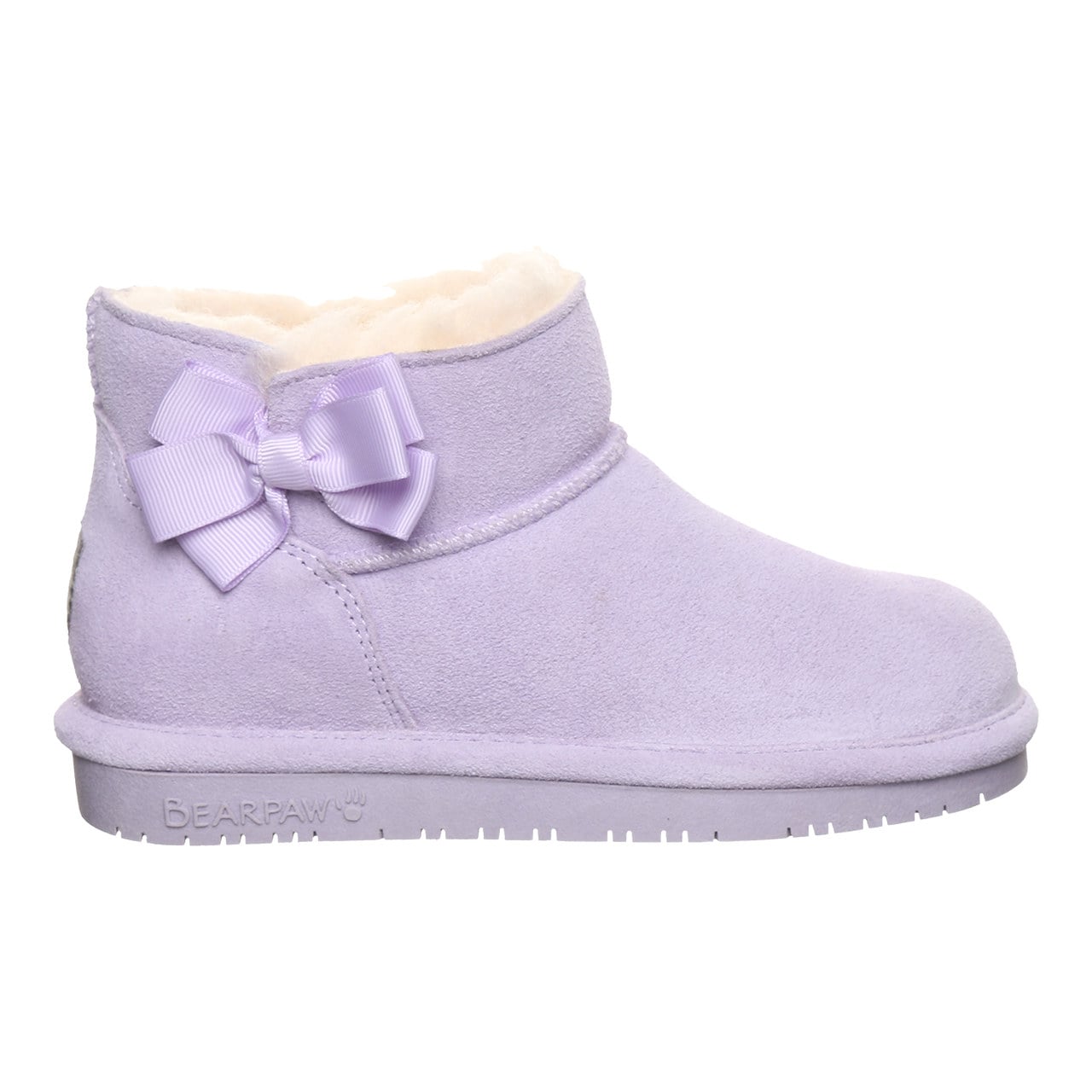 Bearpaw Saige Youth Pull-On Boots - Washed Lavender - side view 2