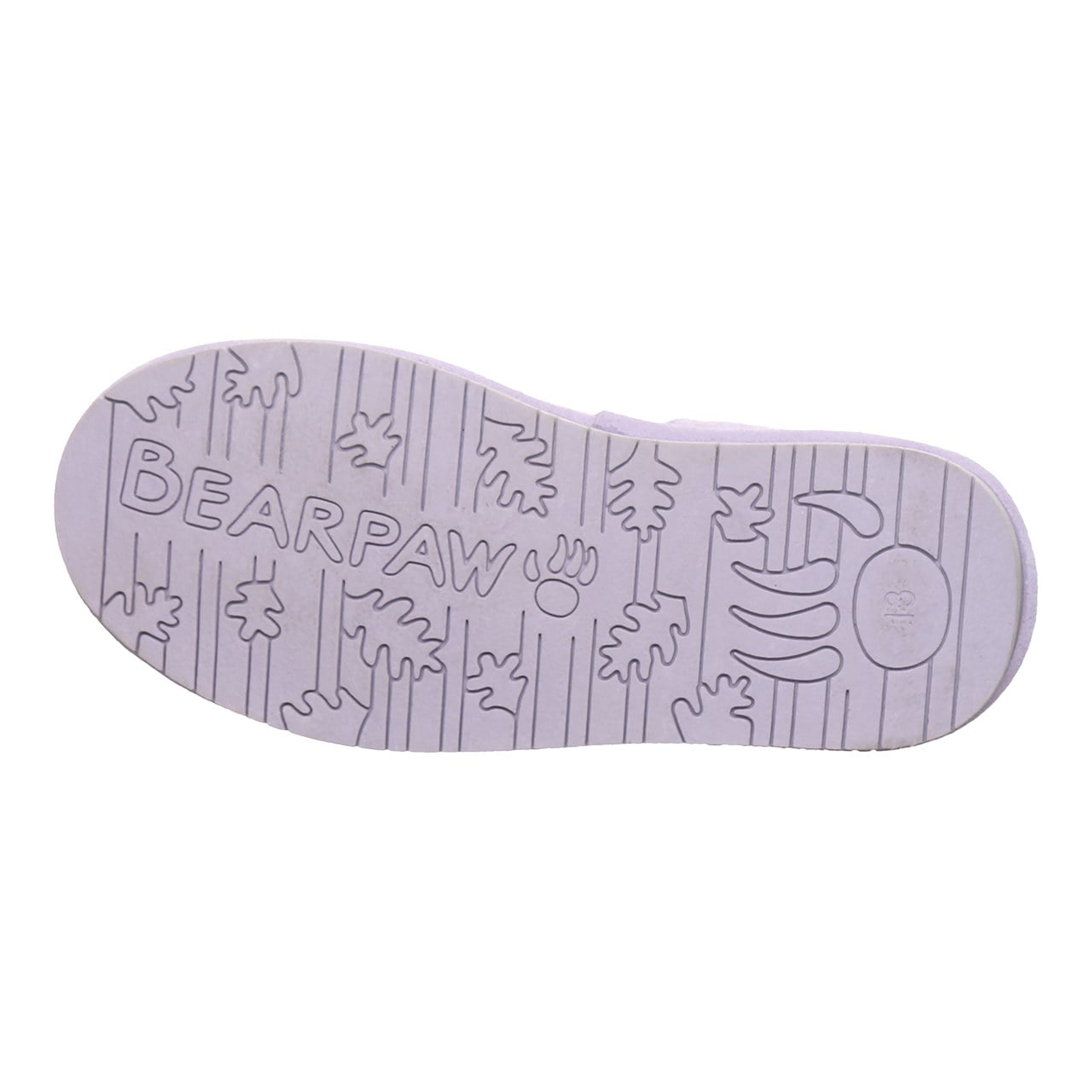 Bearpaw Saige Youth Pull-On Boots - Washed Lavender - bottom view