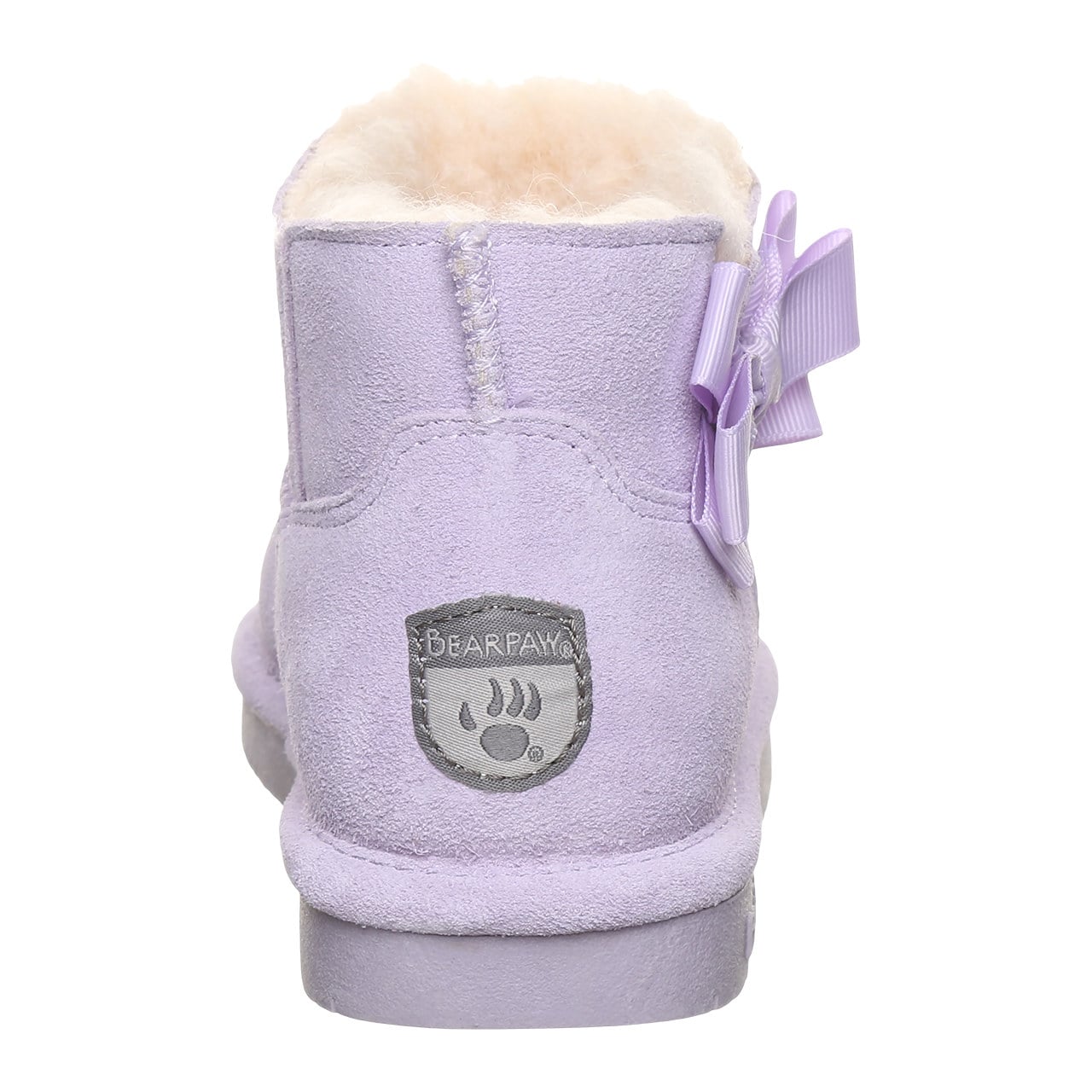 Bearpaw Saige Youth Pull-On Boots - Washed Lavender - back view