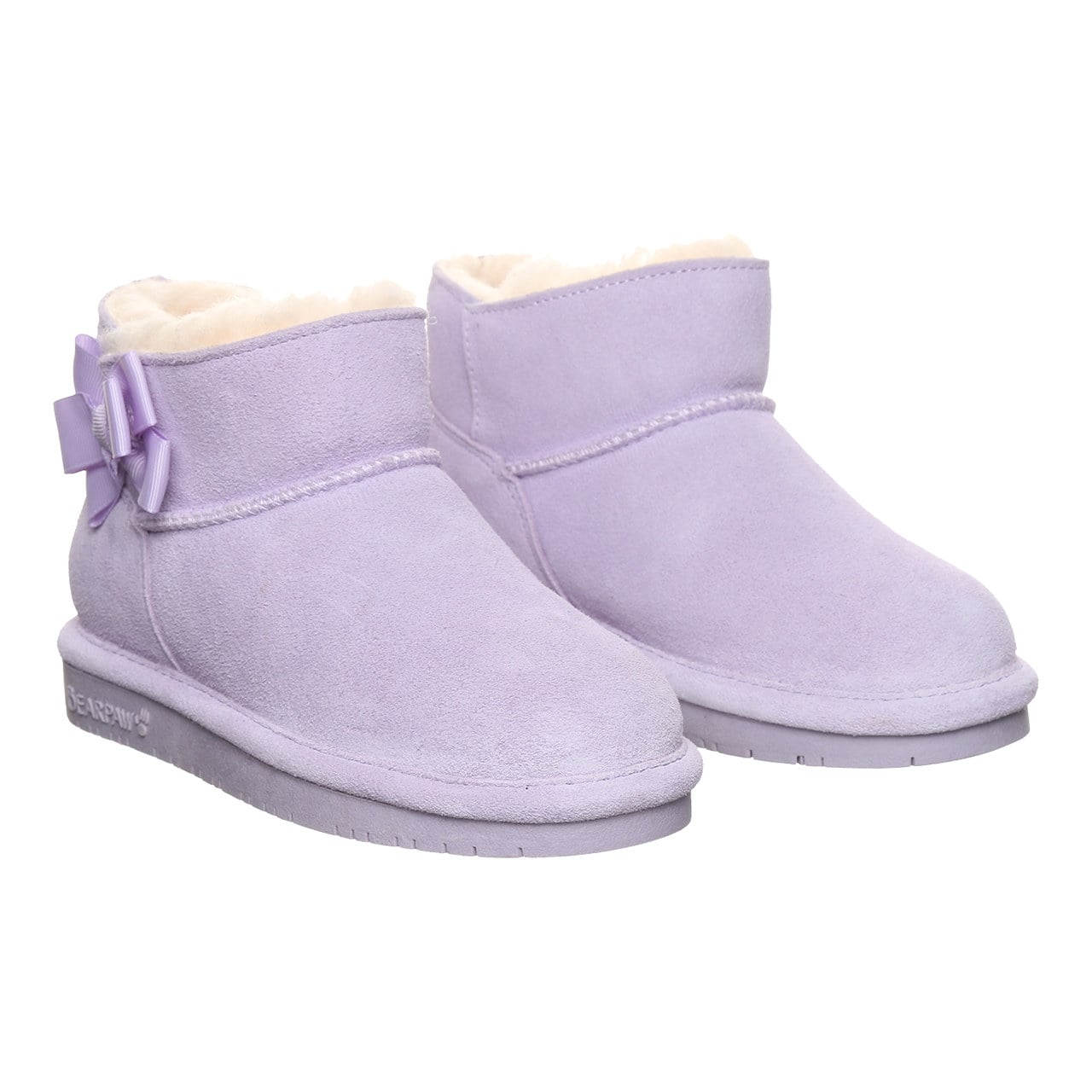 Bearpaw Saige Youth Pull-On Boots - Washed Lavender - pair view