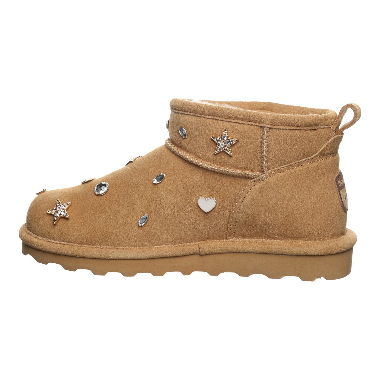 Bearpaw Shorty Nova Women's Pull-On Ankle Boots - Iced Coffee - side view