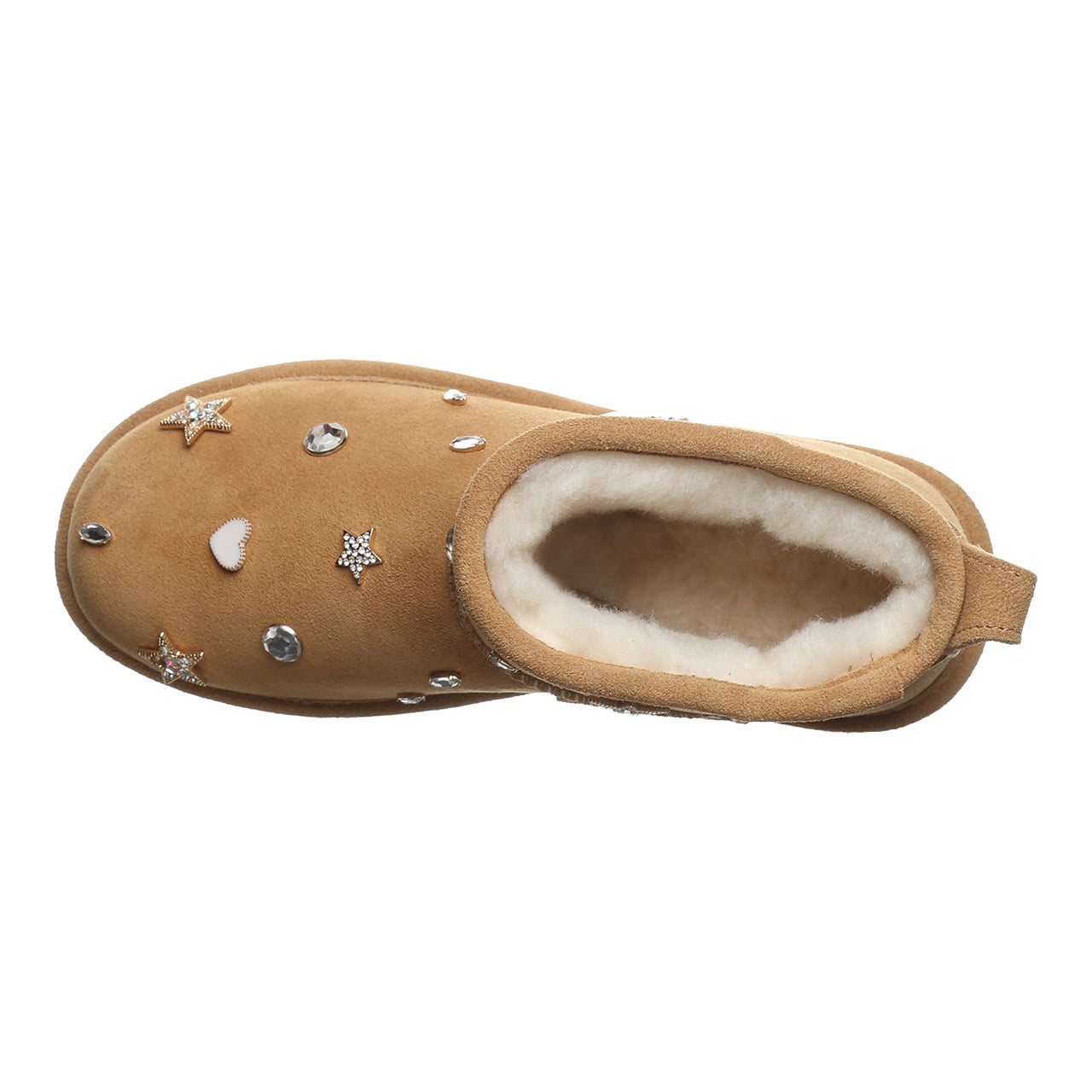 Bearpaw Shorty Nova Women's Pull-On Ankle Boots - Iced Coffee - top view