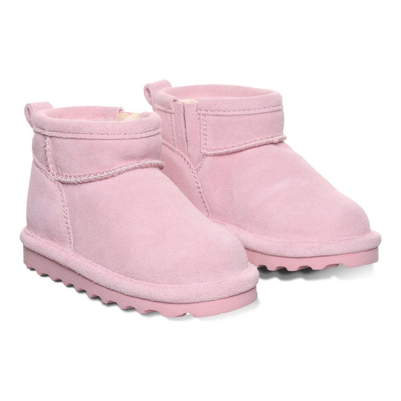 Bearpaw Shorty Toddler Toddler's Casual Comfort Boots - 2860t - Pink Lemonade - pair view