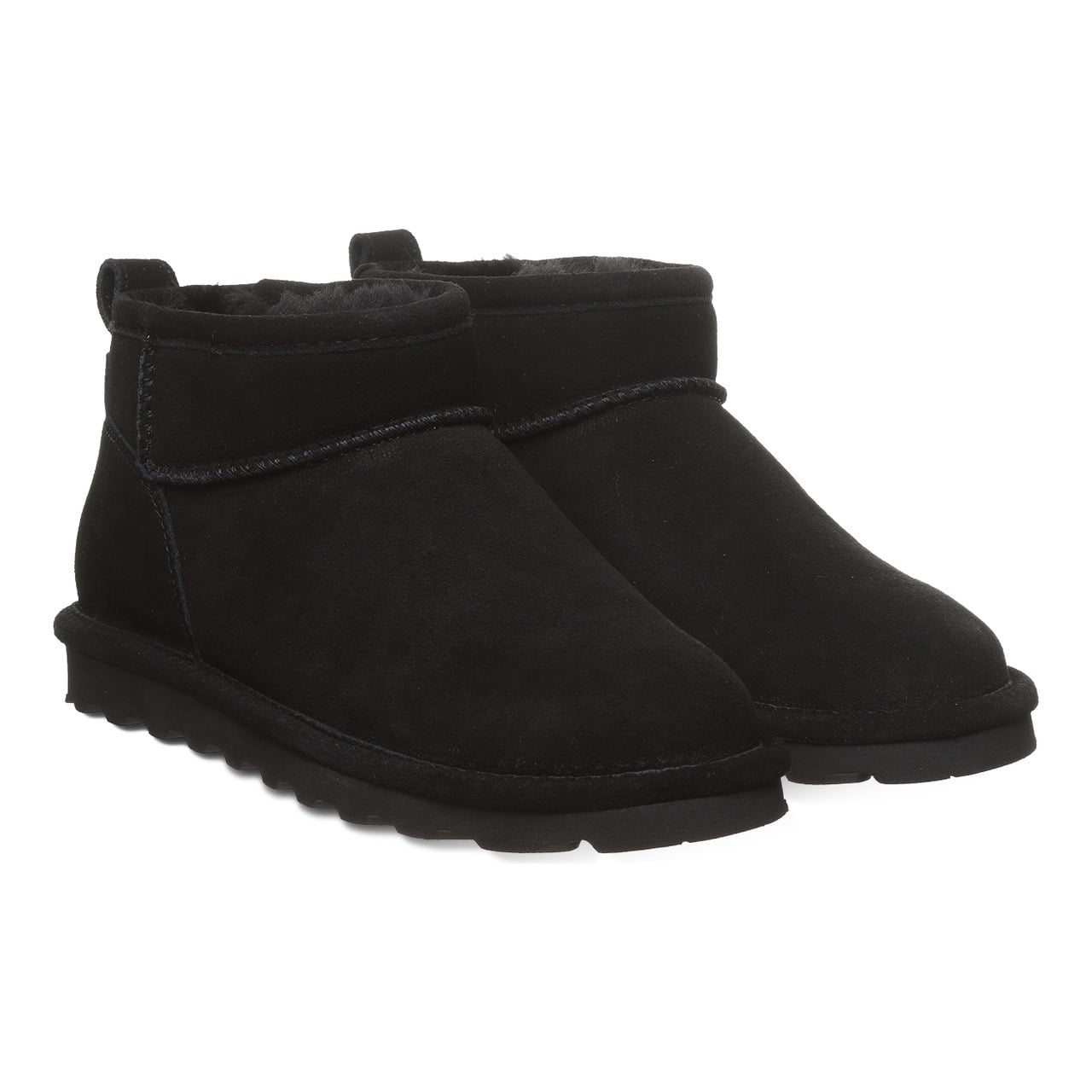 Bearpaw Shorty Wide Women's Weather-Ready Boots - Black - pair view