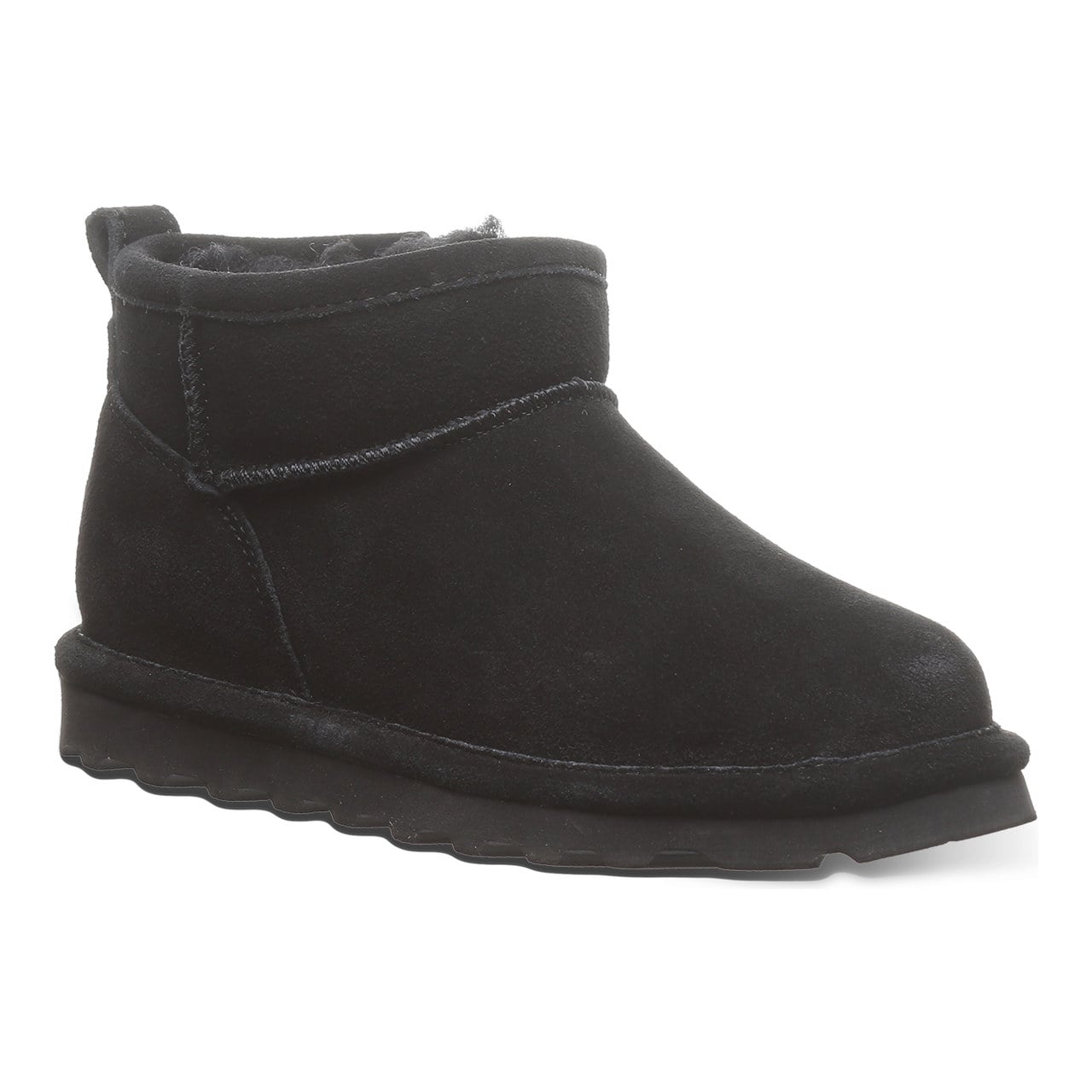 Bearpaw Shorty Youth Youth's Ankle High Boots - Black - angle main
