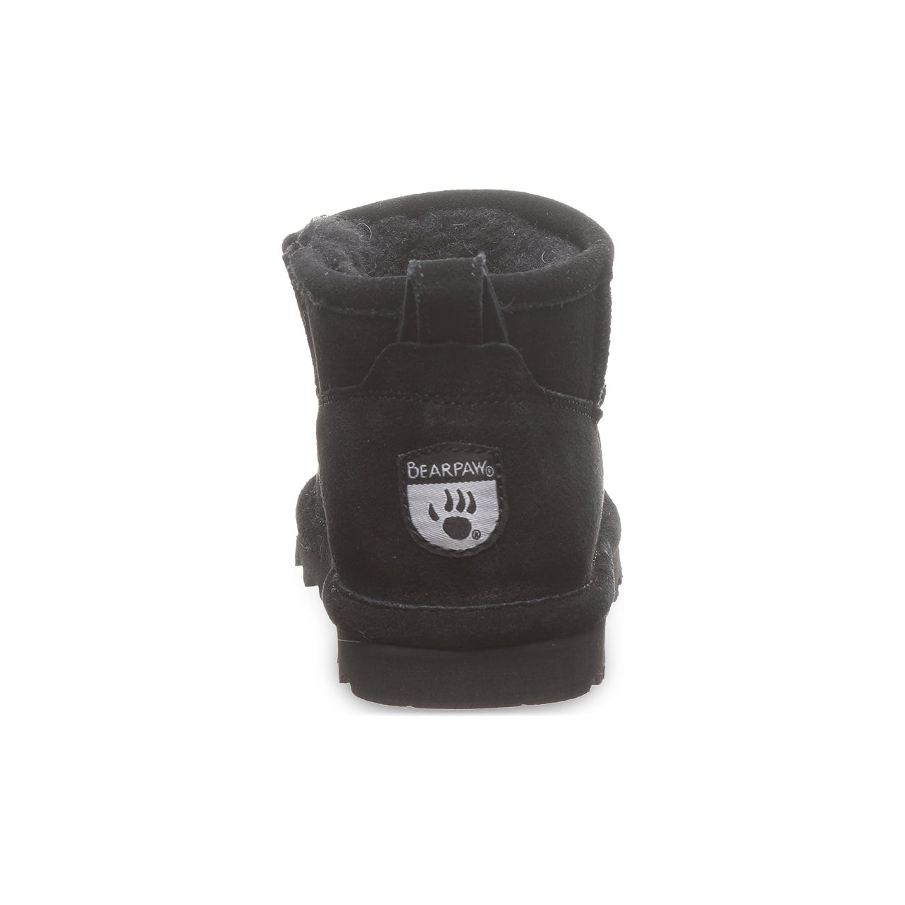 Bearpaw Shorty Youth Youth's Ankle High Boots - Black - back view