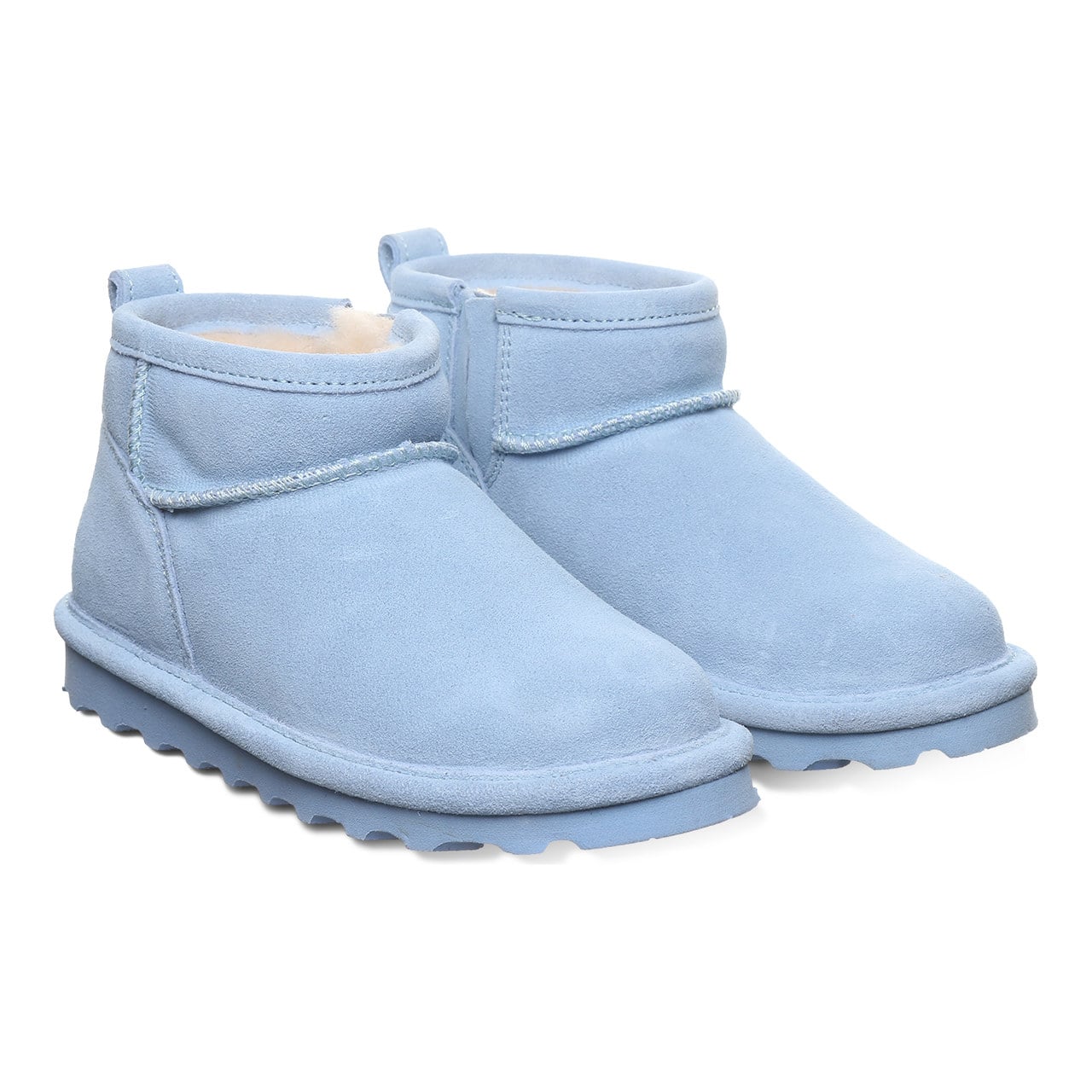 Bearpaw Shorty Youth Youth's Ankle High Boots - Blissful Blue - pair view