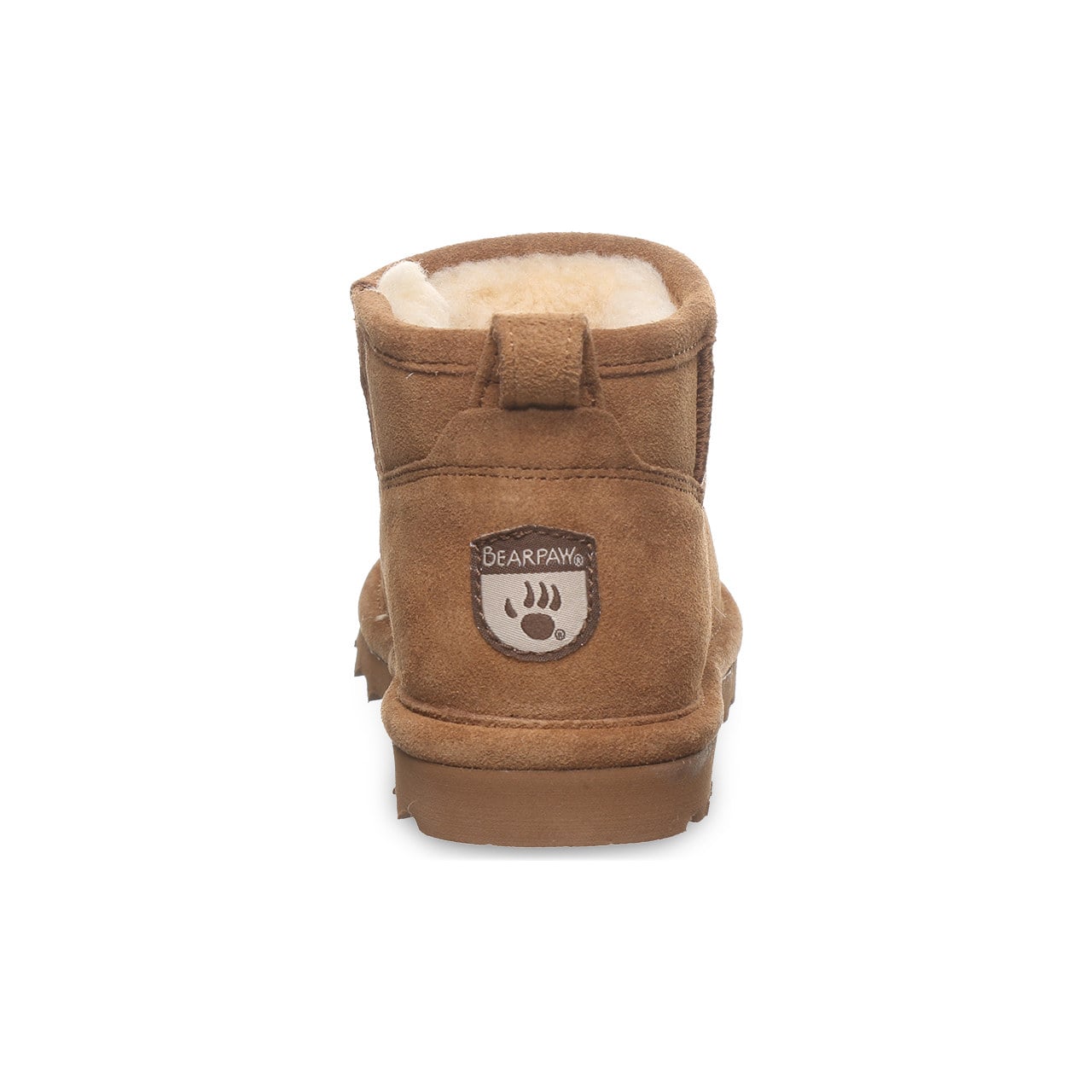 Bearpaw Shorty Youth Youth's Ankle High Boots - Brown - back view